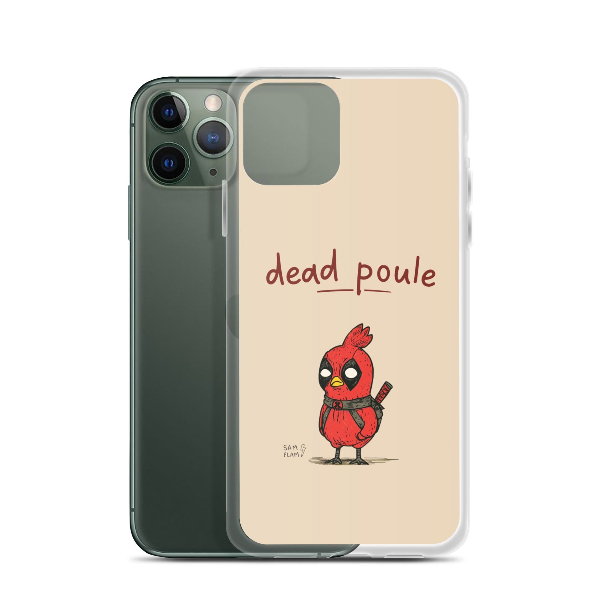 Clear Case for iPhone® "Dead poule" - Sam Flam