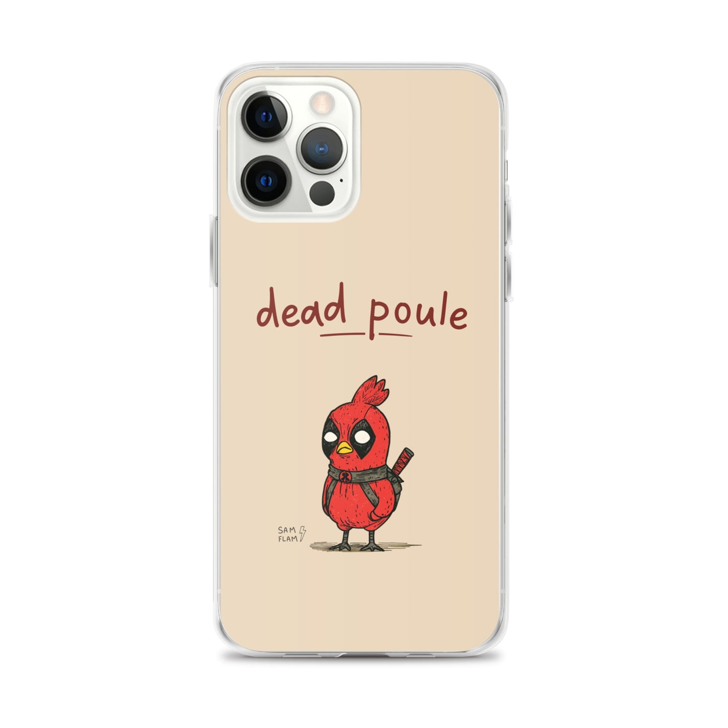 Clear Case for iPhone® "Dead poule" - Sam Flam