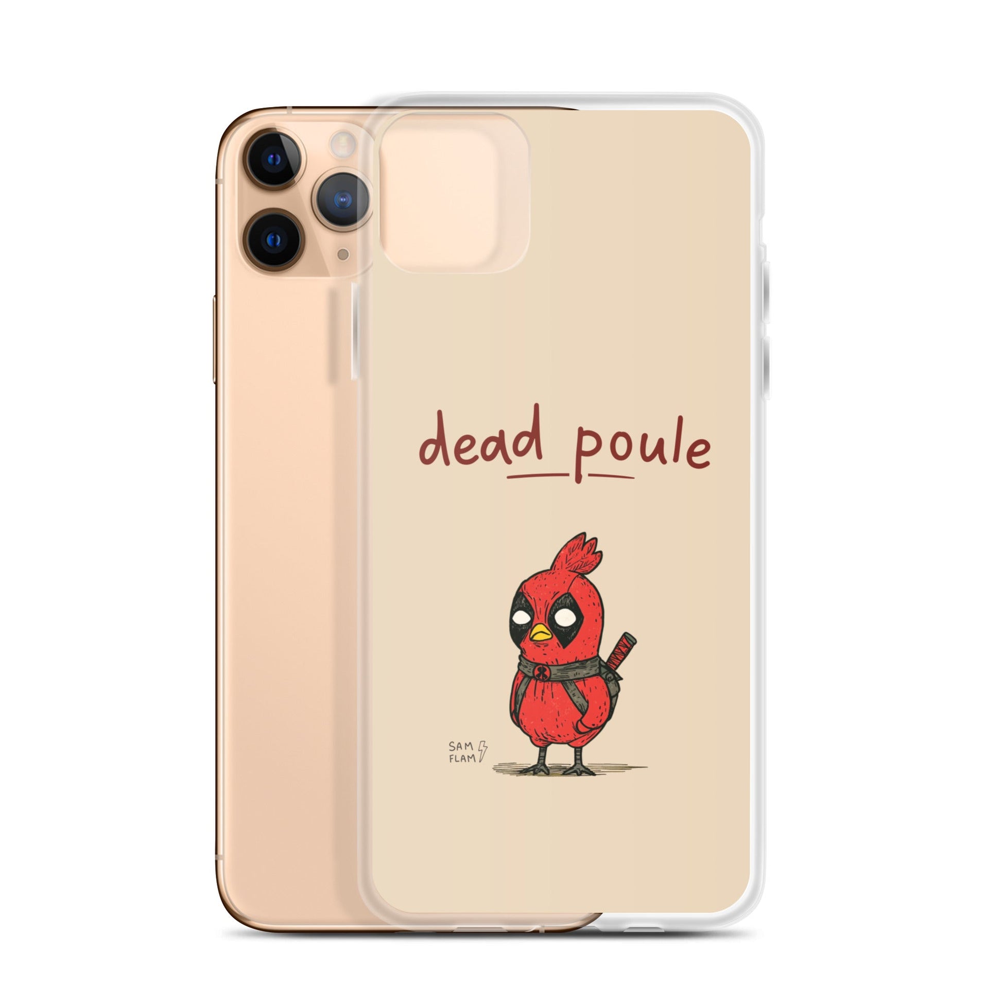 Clear Case for iPhone® "Dead poule" - Sam Flam