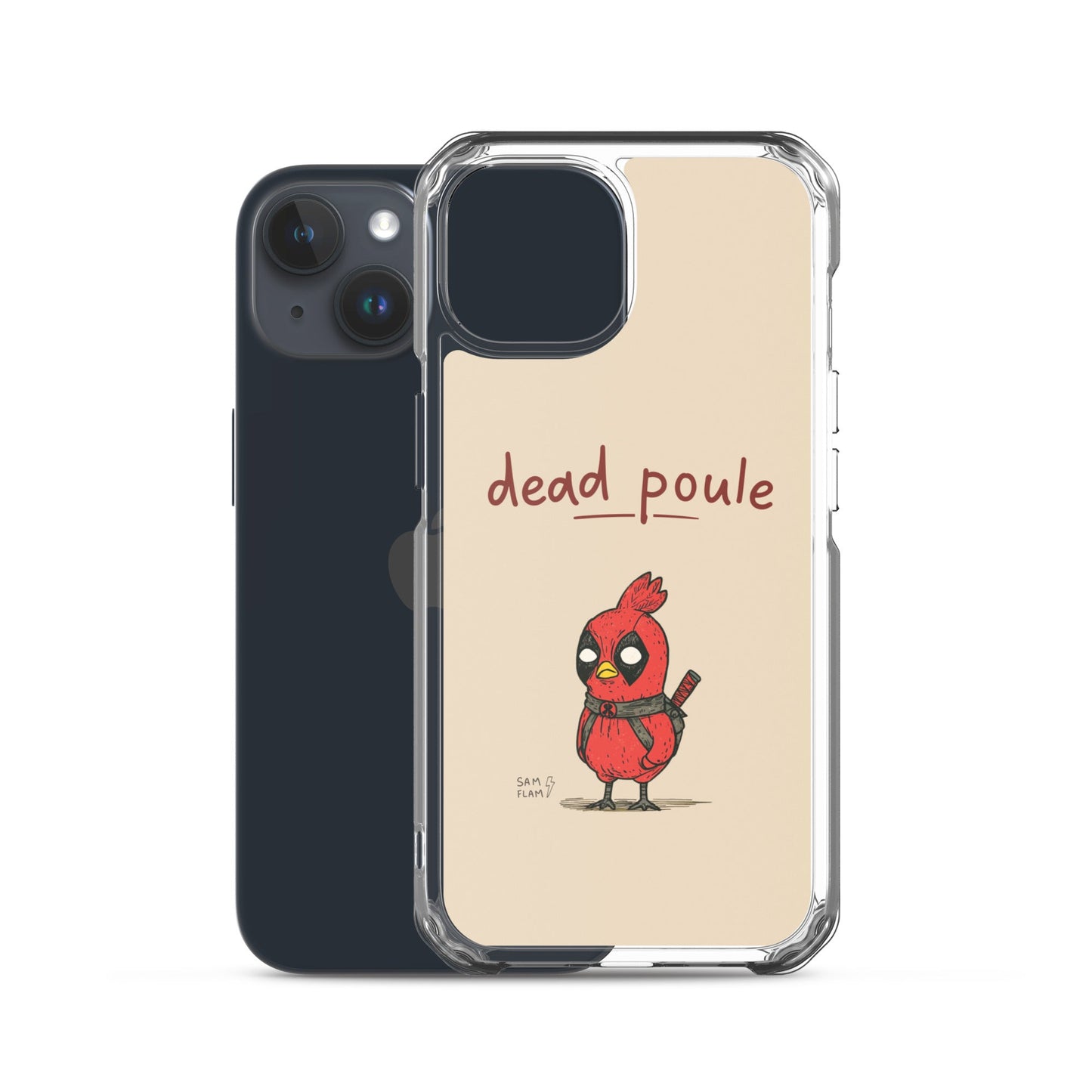 Clear Case for iPhone® "Dead poule" - Sam Flam