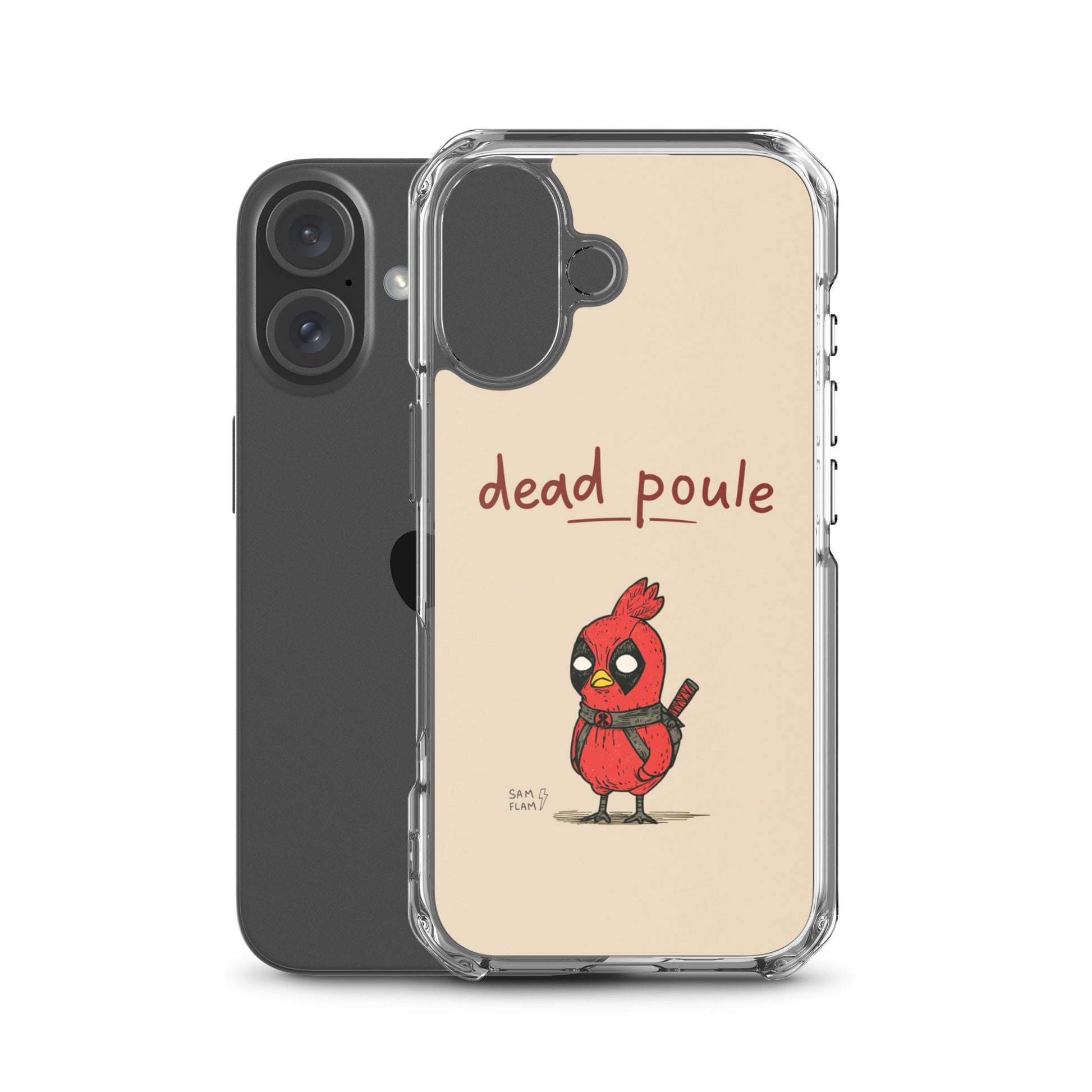 Clear Case for iPhone® "Dead poule" - Sam Flam
