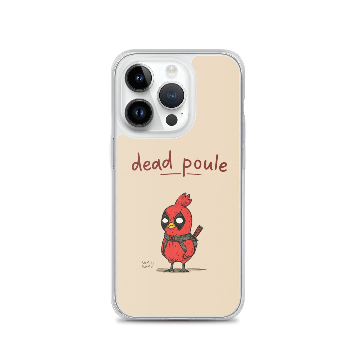Clear Case for iPhone® "Dead poule" - Sam Flam