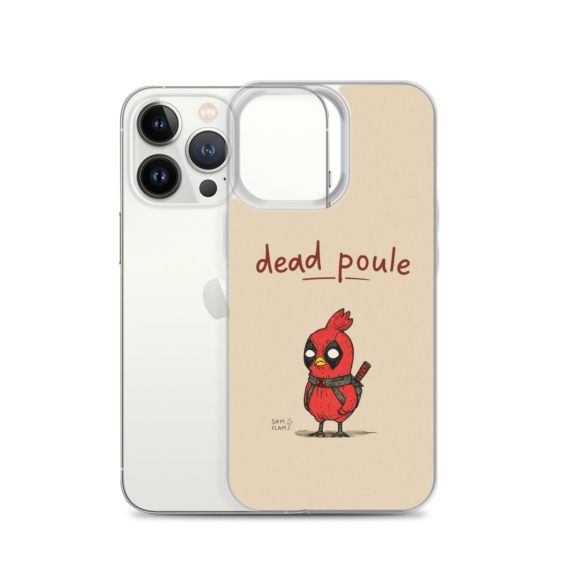 Clear Case for iPhone® "Dead poule" - Sam Flam