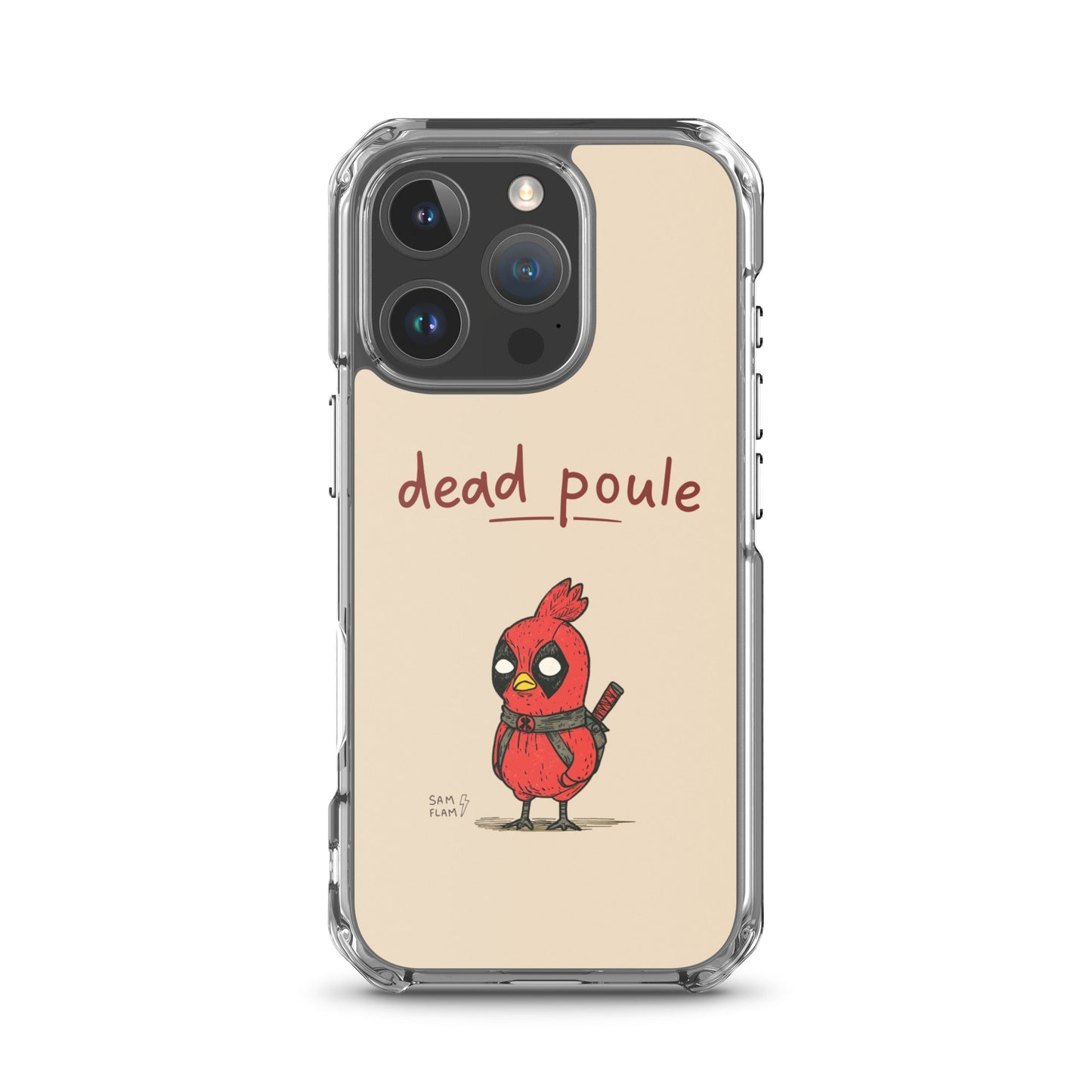 Clear Case for iPhone® "Dead poule" - Sam Flam