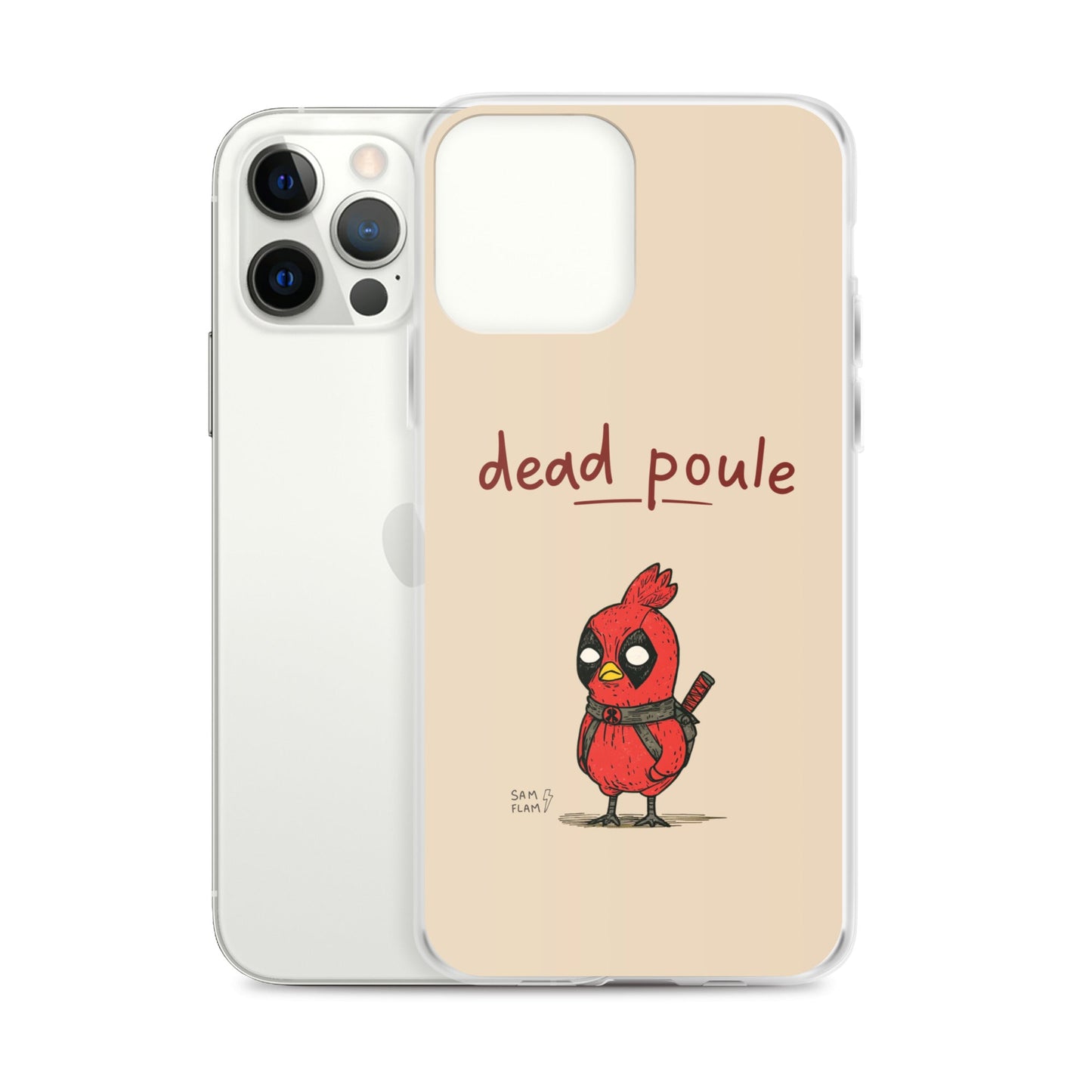 Clear Case for iPhone® "Dead poule" - Sam Flam