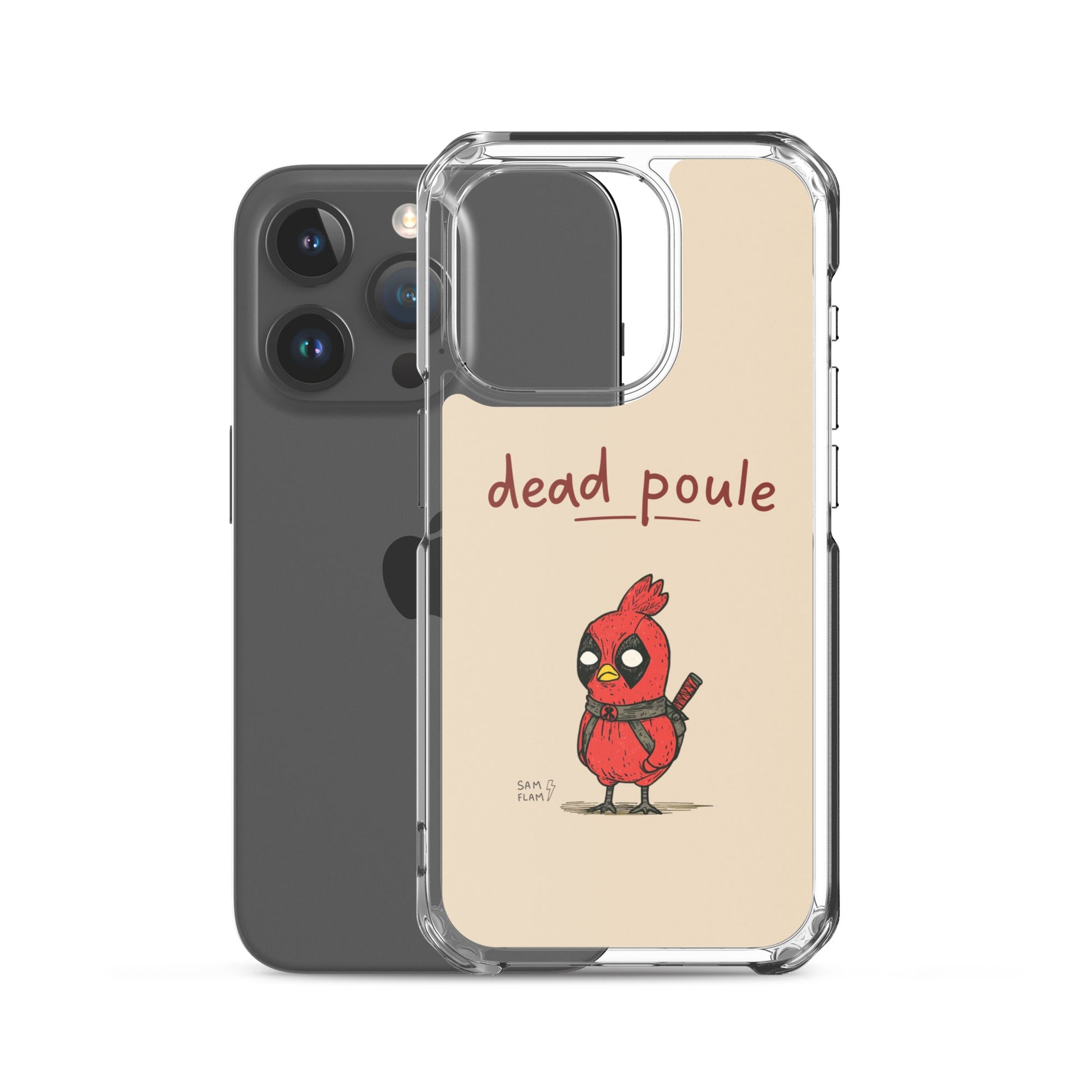 Clear Case for iPhone® "Dead poule" - Sam Flam