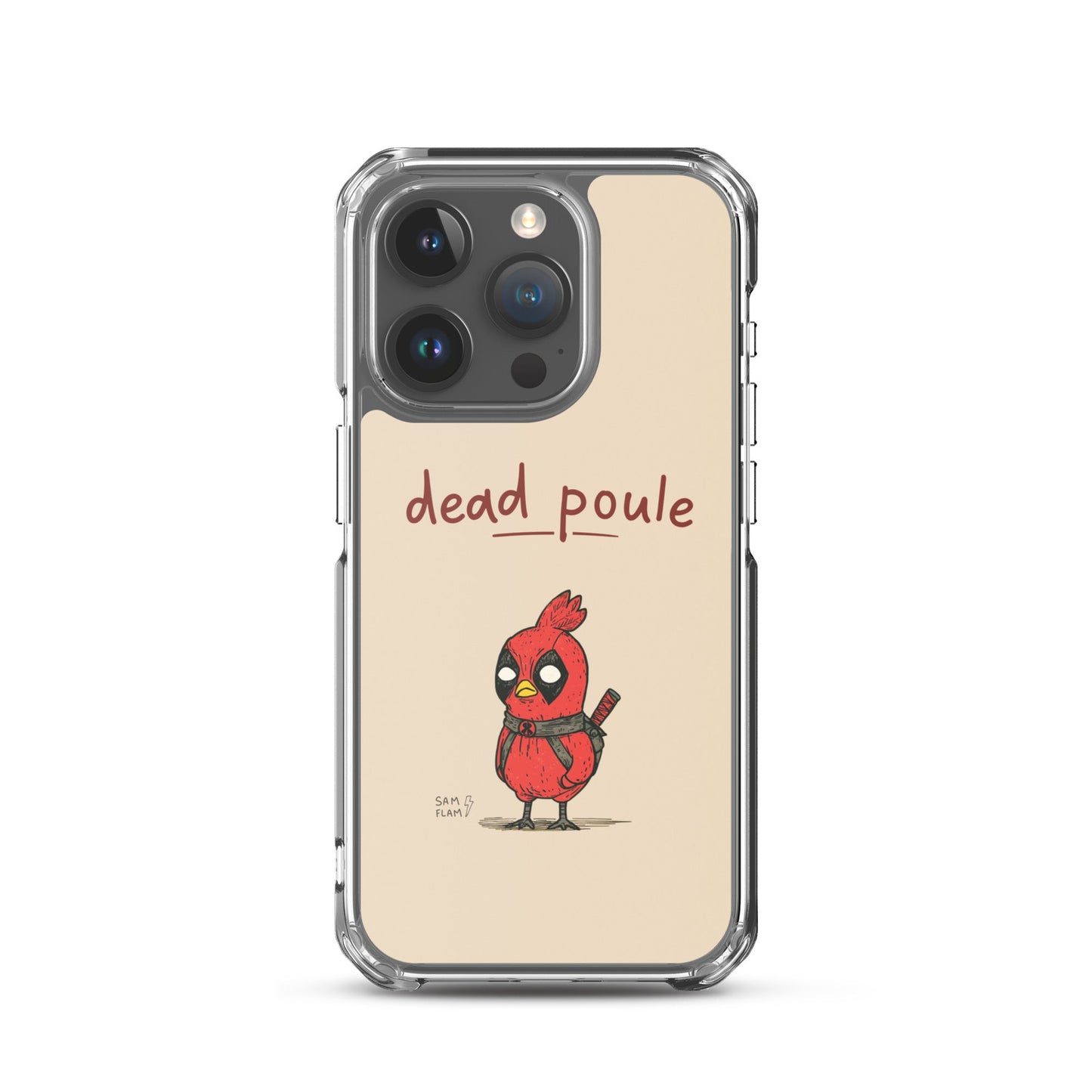 Clear Case for iPhone® "Dead poule" - Sam Flam