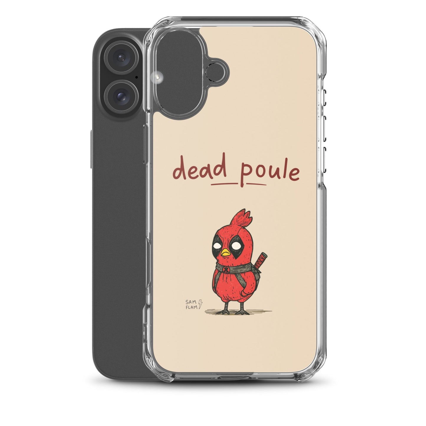 Clear Case for iPhone® "Dead poule" - Sam Flam