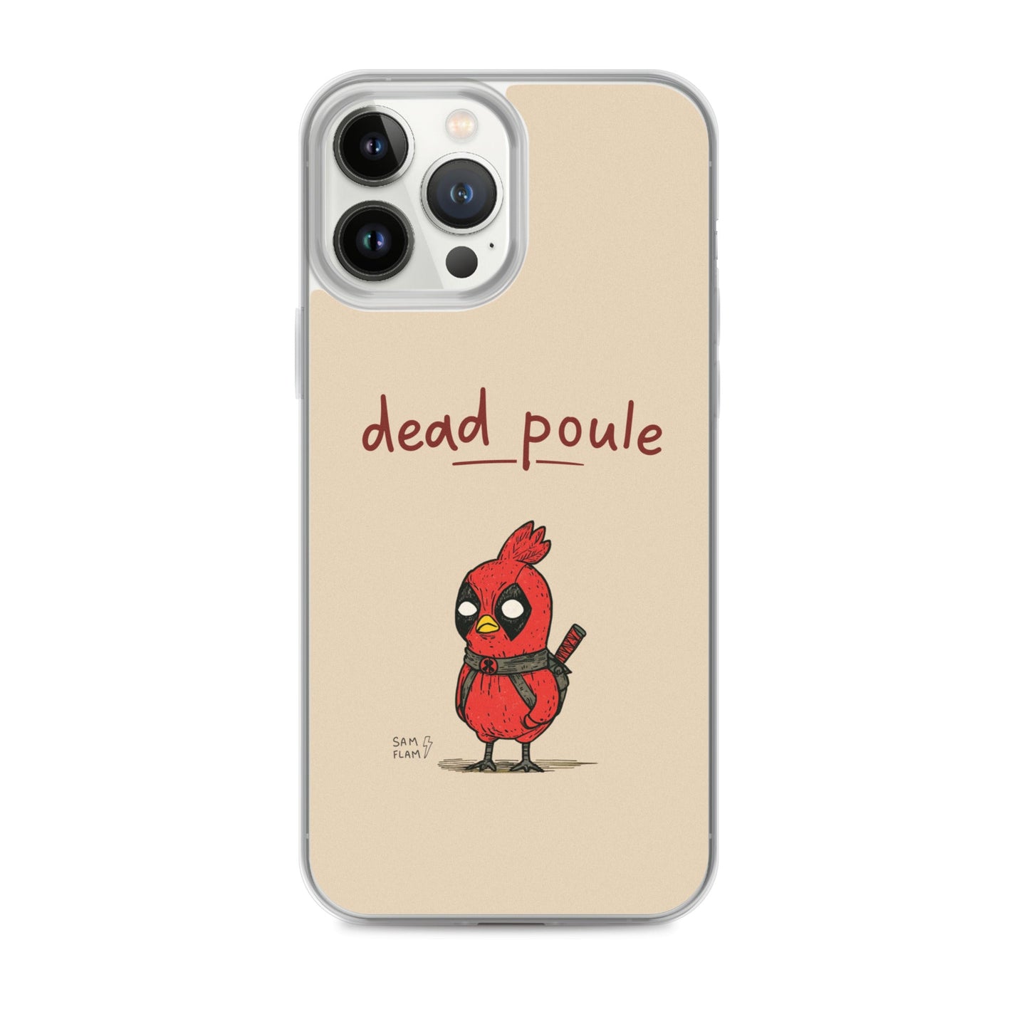 Clear Case for iPhone® "Dead poule" - Sam Flam