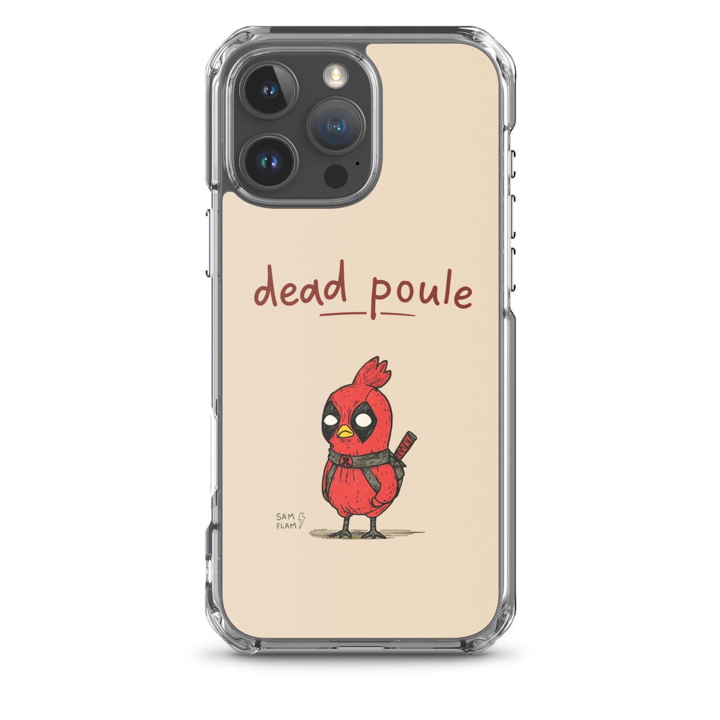 Clear Case for iPhone® "Dead poule" - Sam Flam