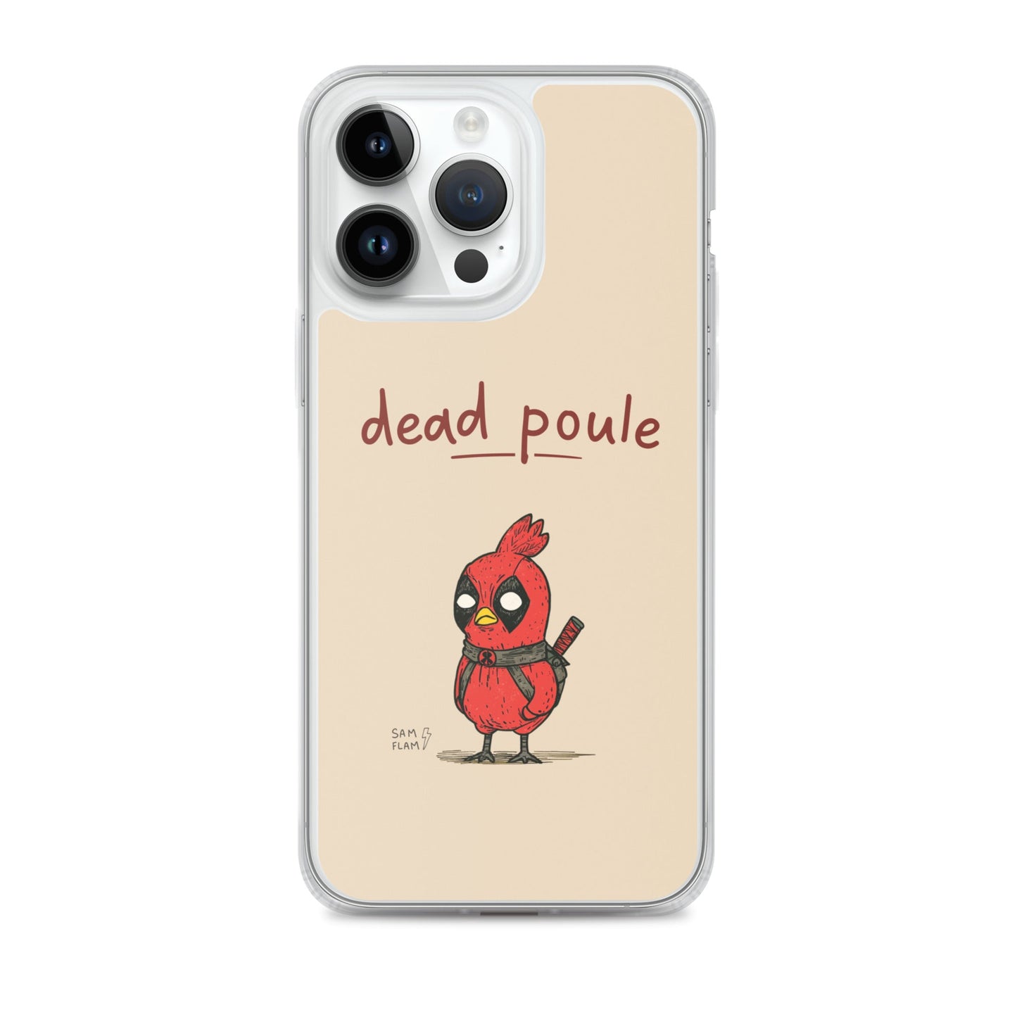 Clear Case for iPhone® "Dead poule" - Sam Flam