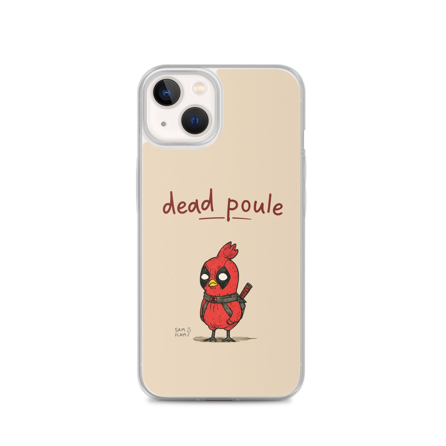Clear Case for iPhone® "Dead poule" - Sam Flam