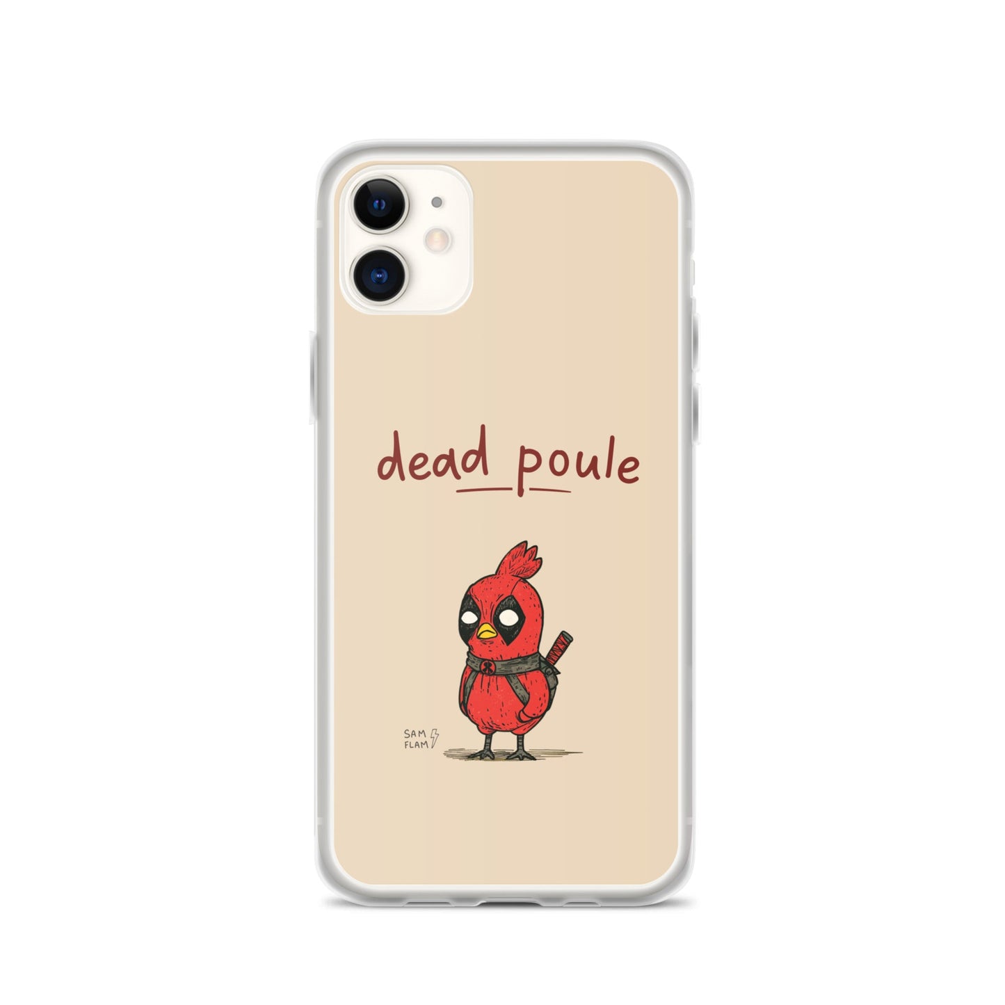 Clear Case for iPhone® "Dead poule" - Sam Flam