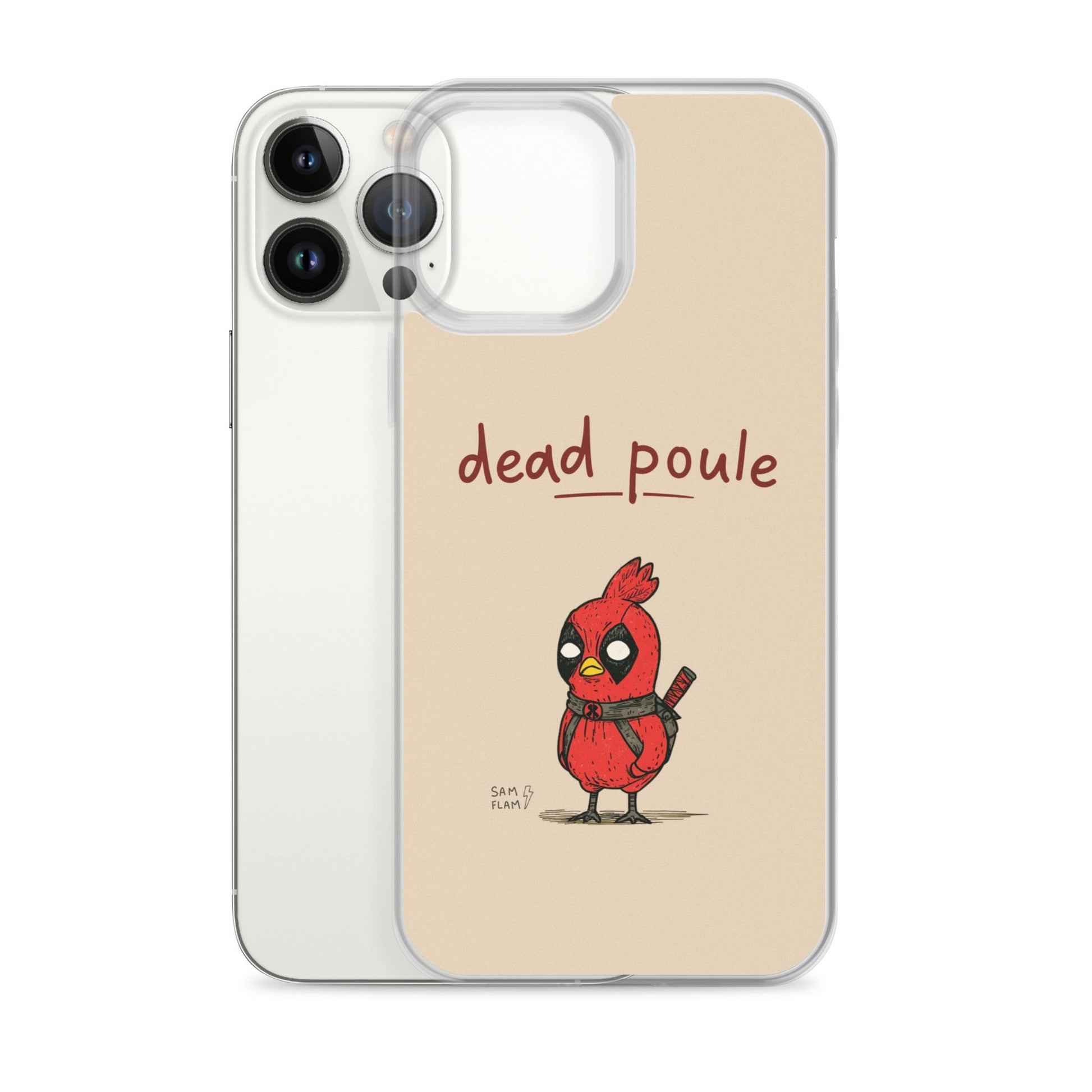 Clear Case for iPhone® "Dead poule" - Sam Flam