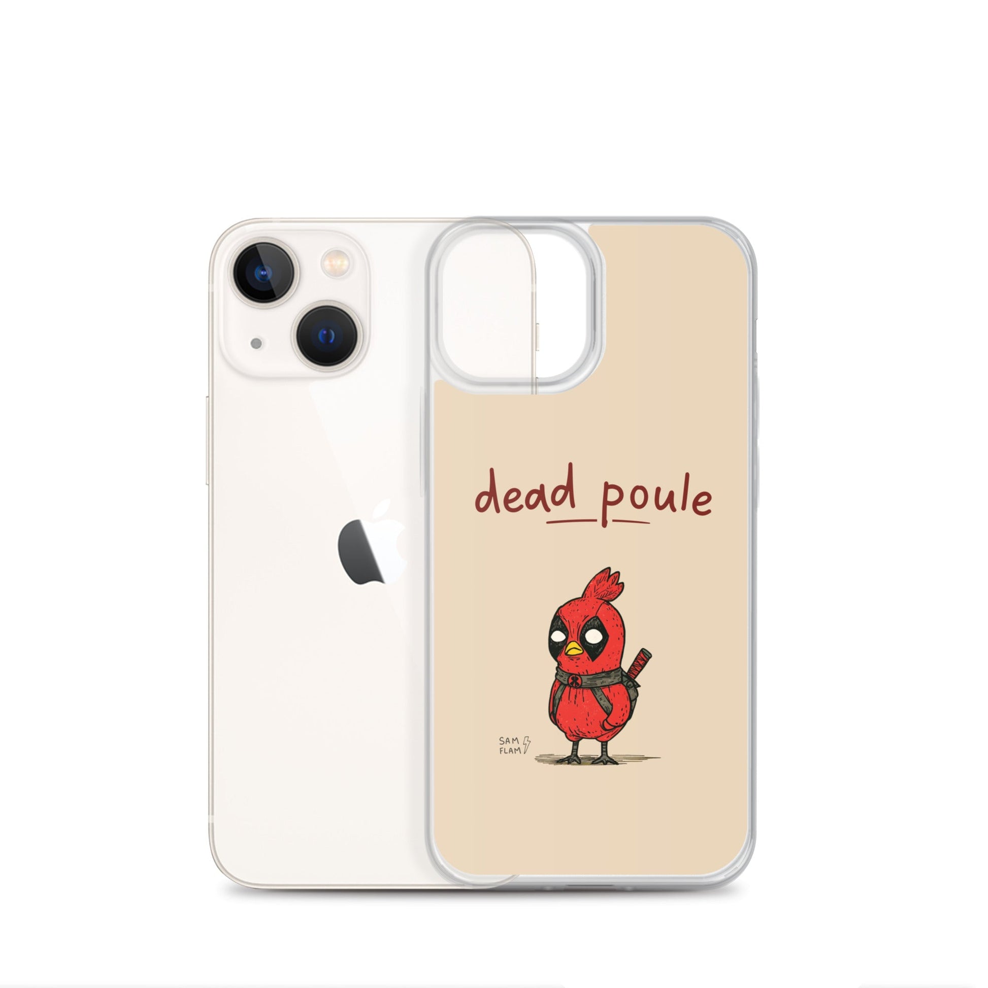 Clear Case for iPhone® "Dead poule" - Sam Flam