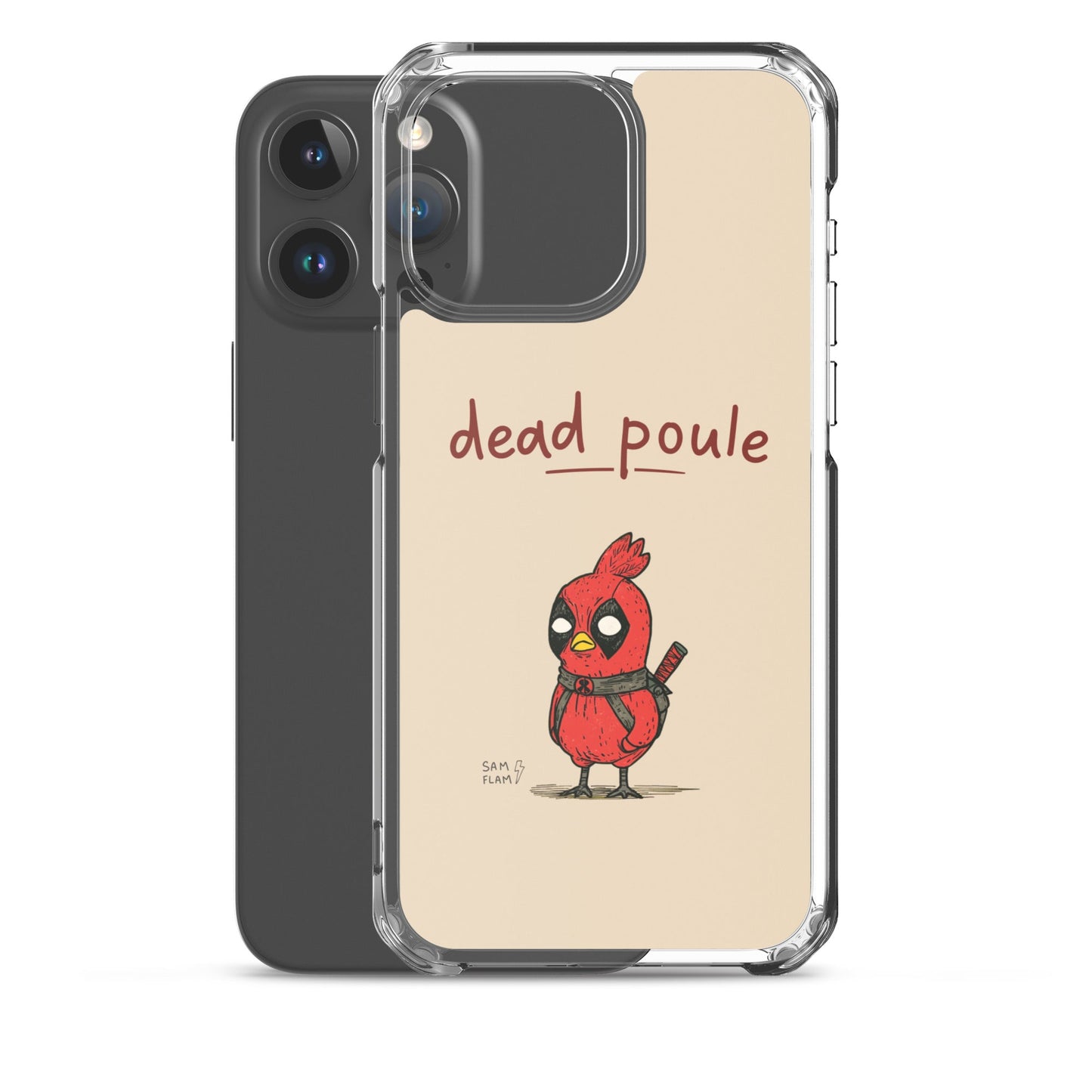 Clear Case for iPhone® "Dead poule" - Sam Flam
