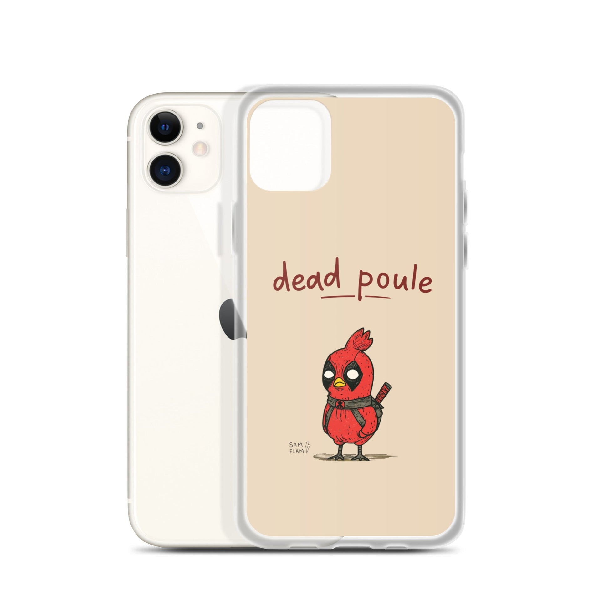 Clear Case for iPhone® "Dead poule" - Sam Flam