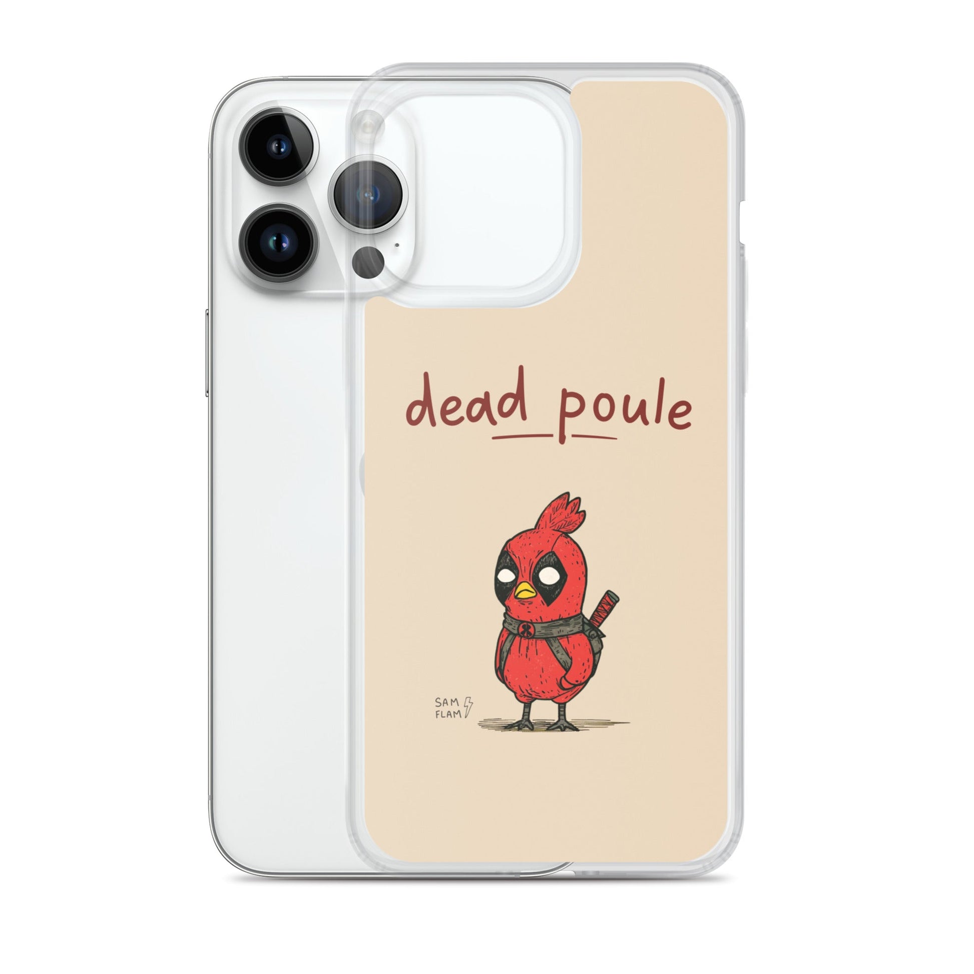 Clear Case for iPhone® "Dead poule" - Sam Flam