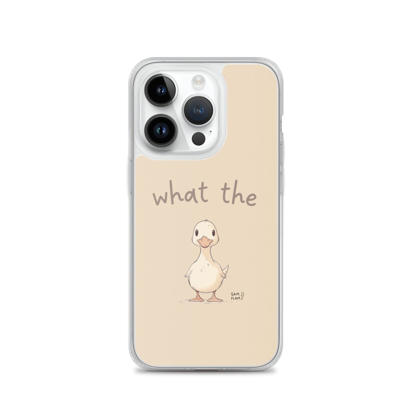 Clear Case for iPhone® "Duck" - Sam Flam