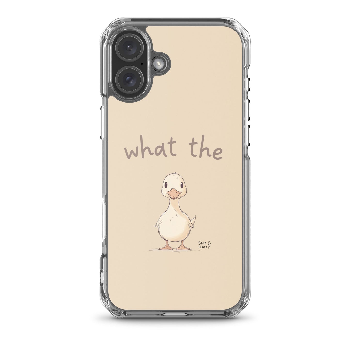 Clear Case for iPhone® "Duck" - Sam Flam