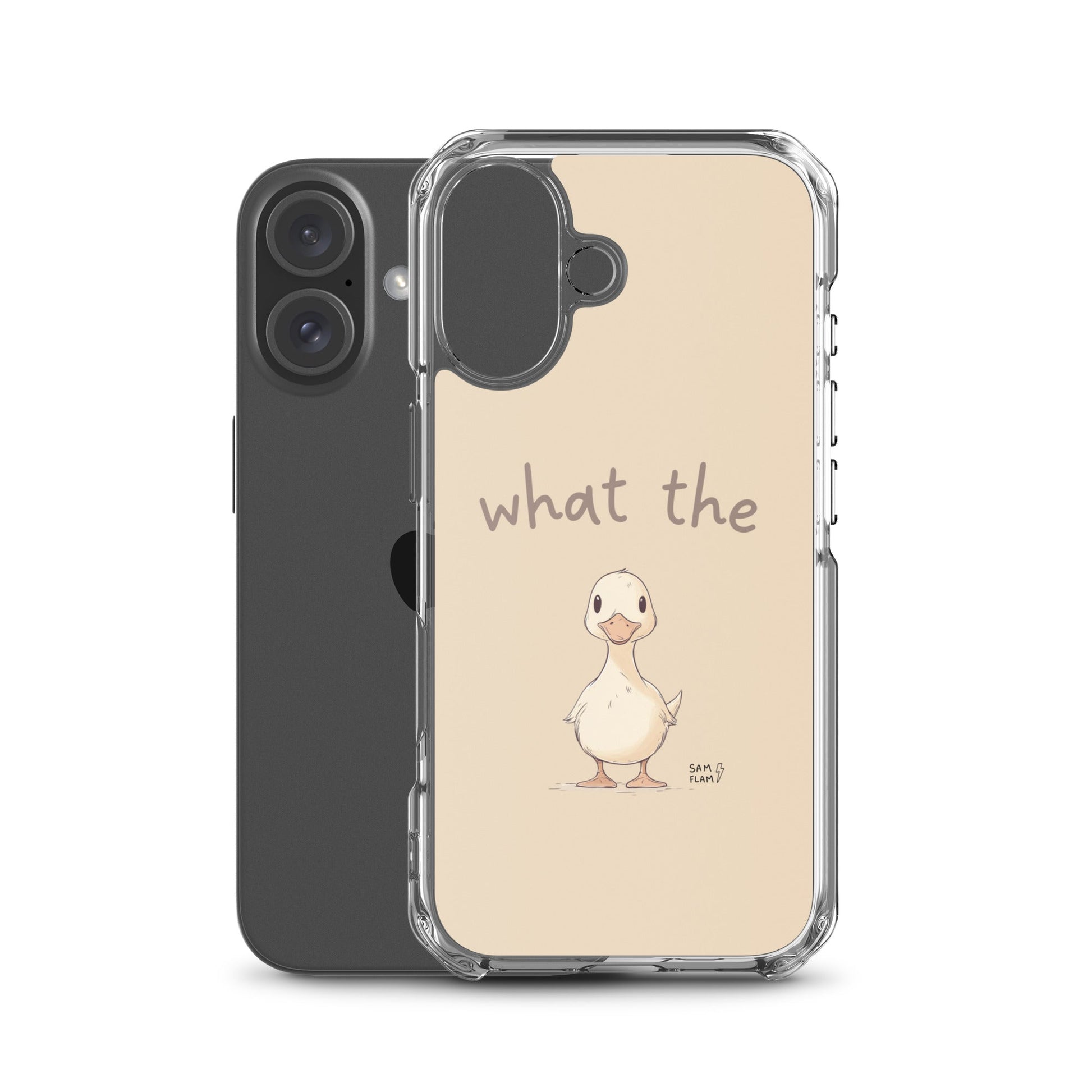 Clear Case for iPhone® "Duck" - Sam Flam