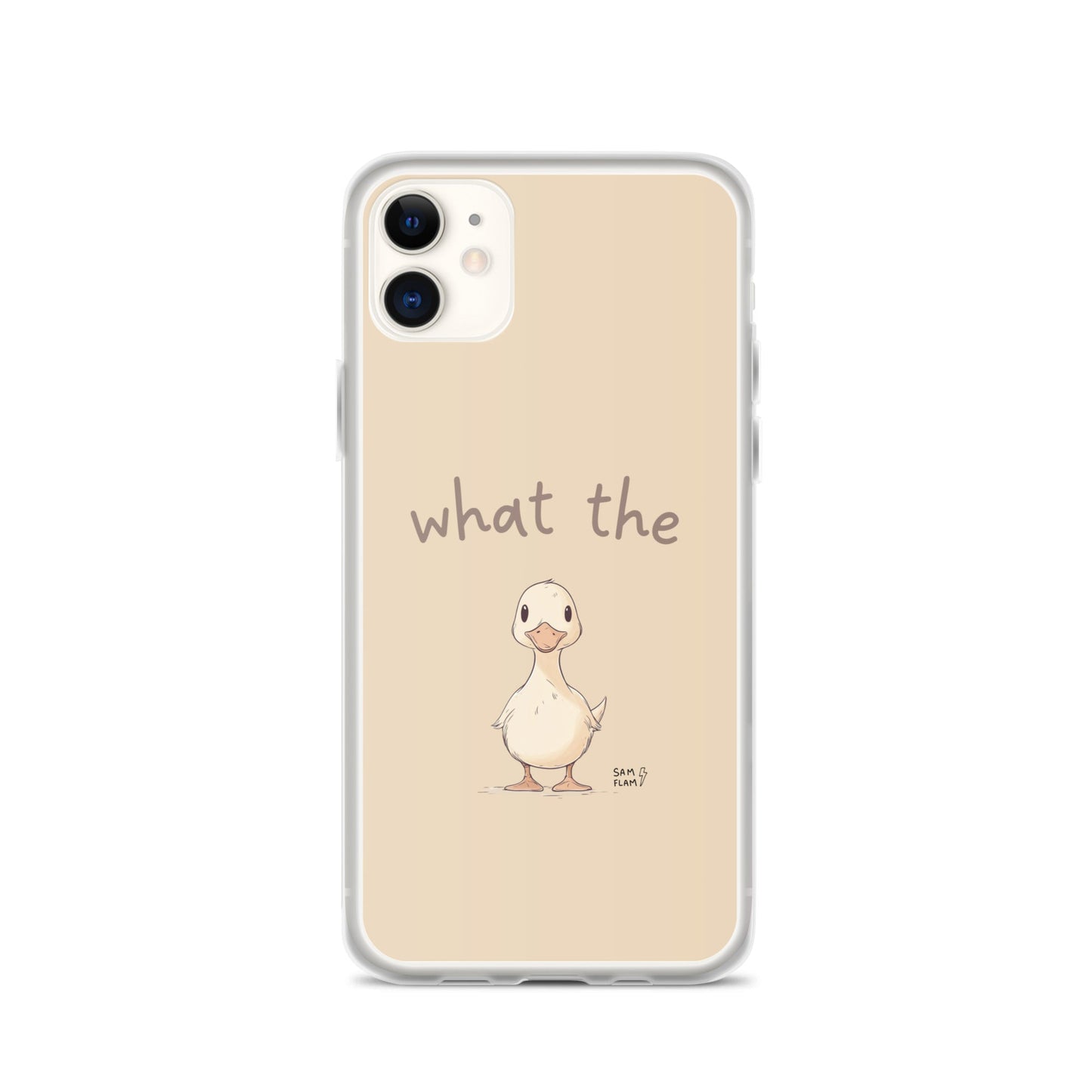 Clear Case for iPhone® "Duck" - Sam Flam
