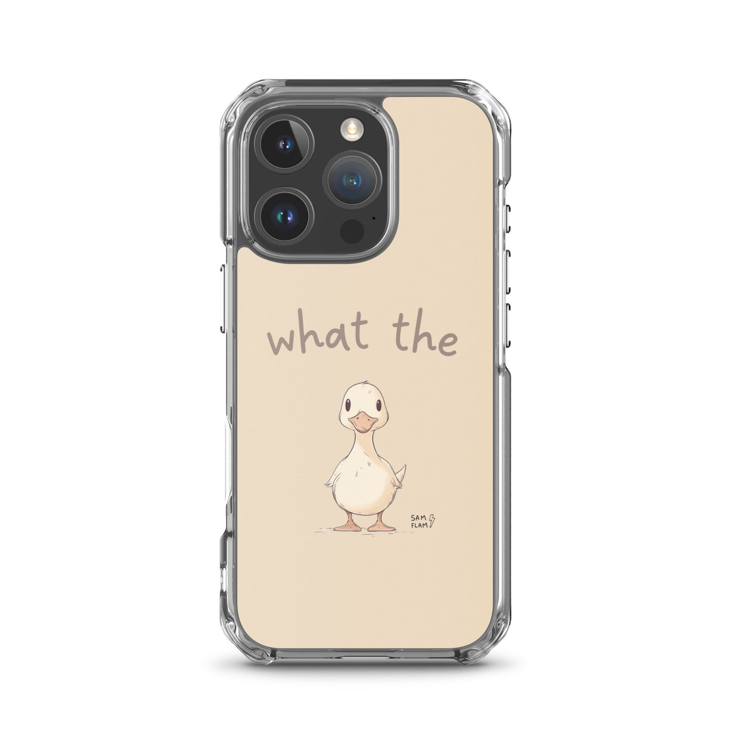 Clear Case for iPhone® "Duck" - Sam Flam