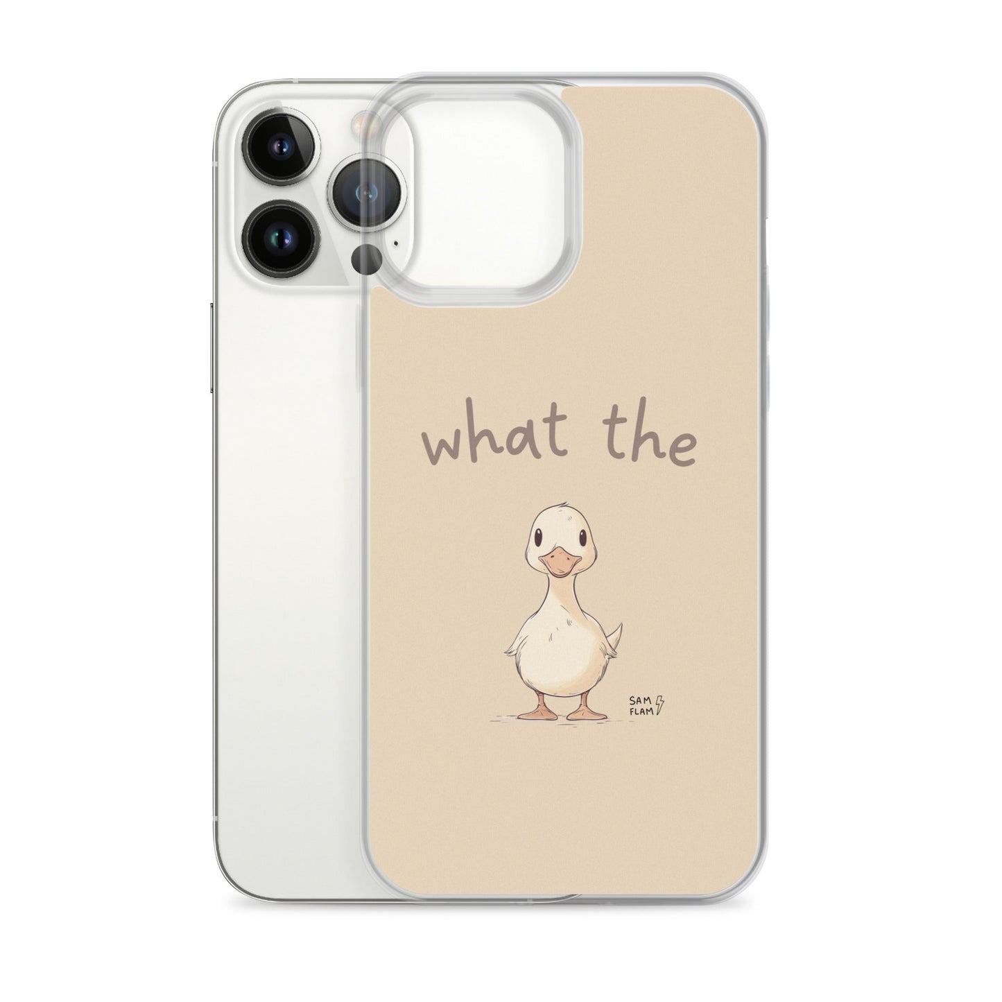 Clear Case for iPhone® "Duck" - Sam Flam