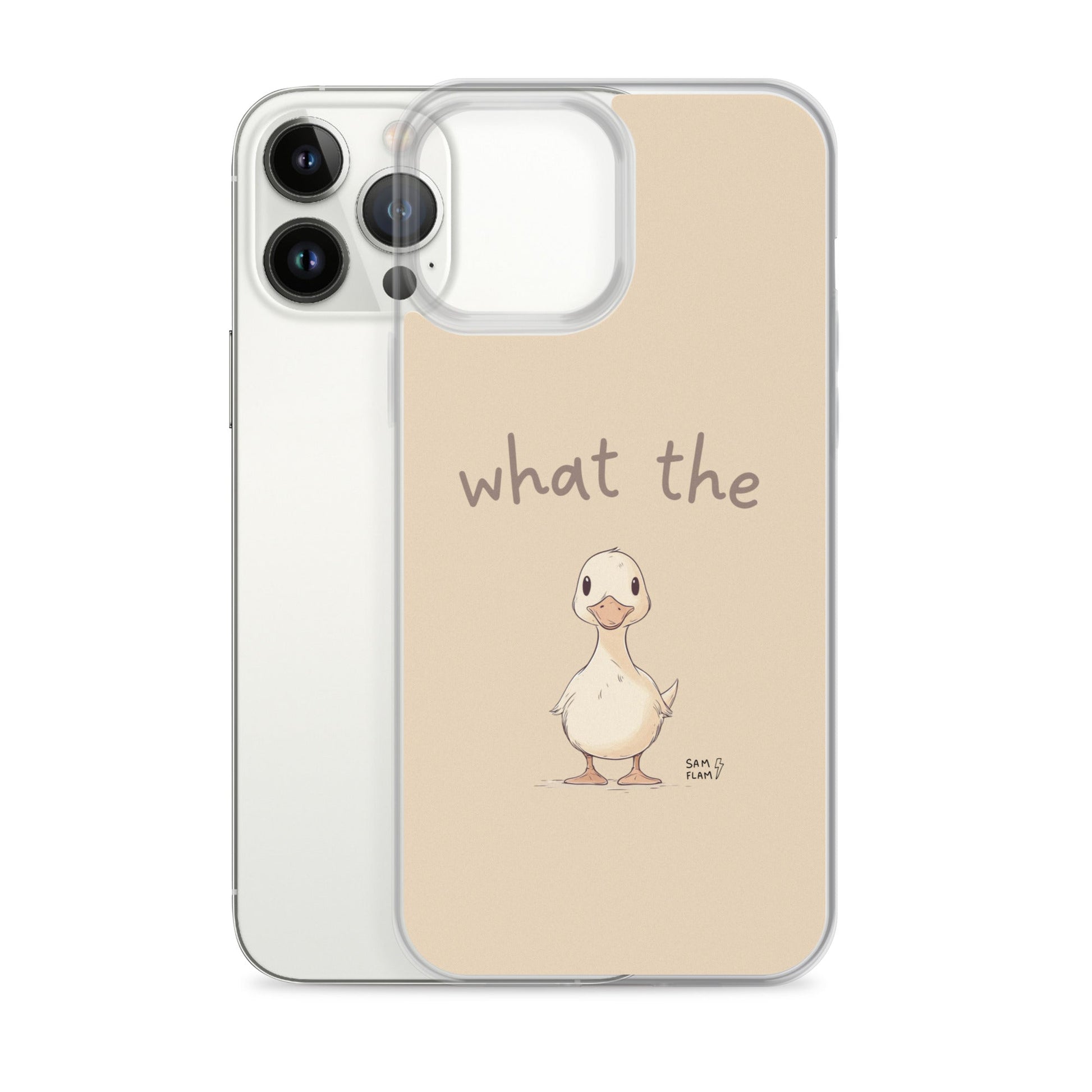 Clear Case for iPhone® "Duck" - Sam Flam