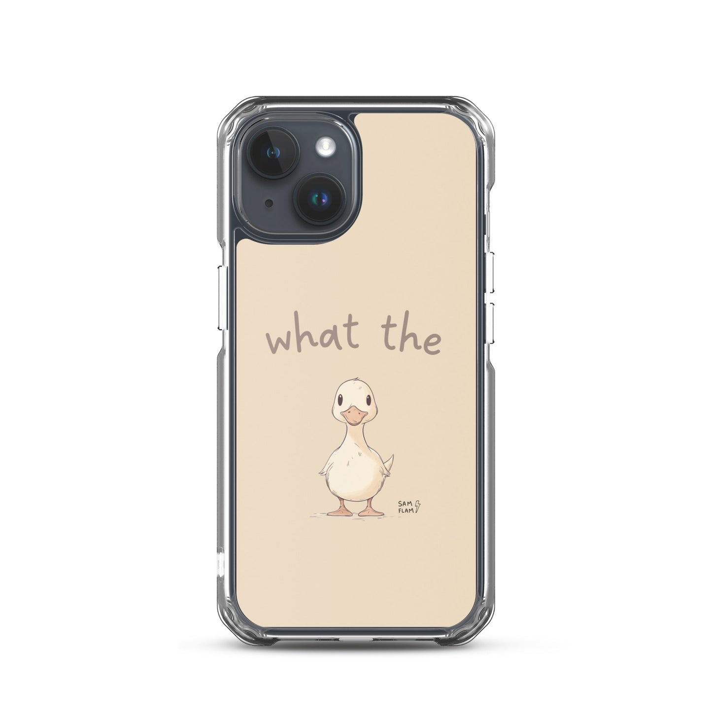 Clear Case for iPhone® "Duck" - Sam Flam