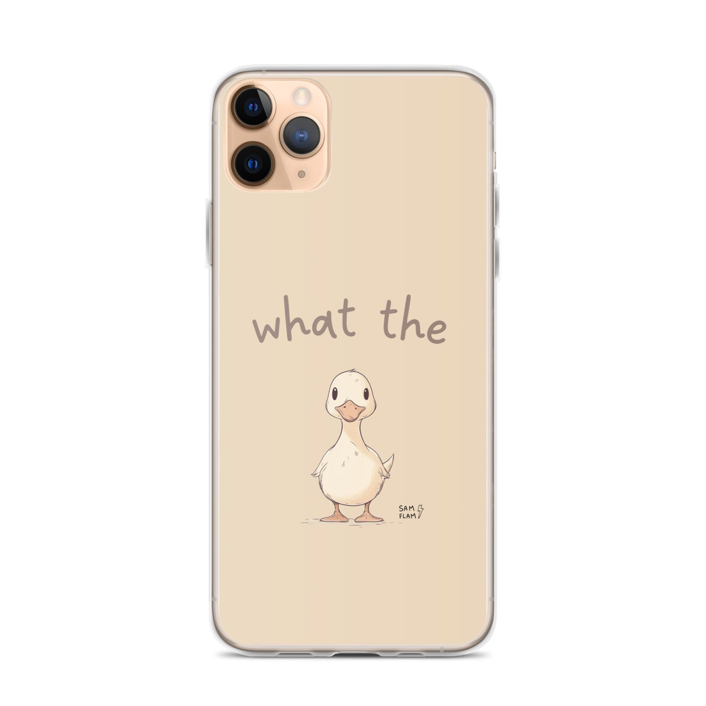 Clear Case for iPhone® "Duck" - Sam Flam