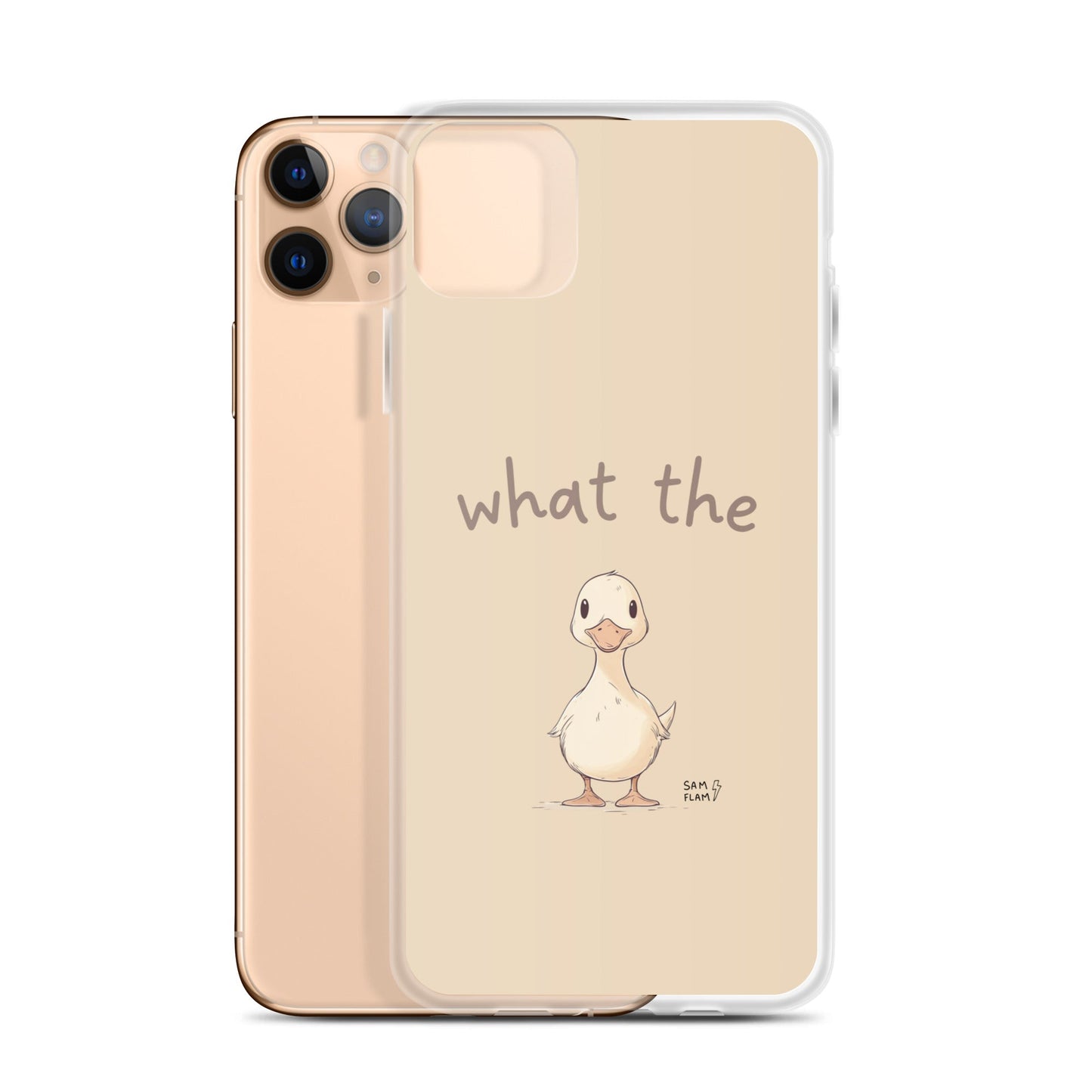 Clear Case for iPhone® "Duck" - Sam Flam