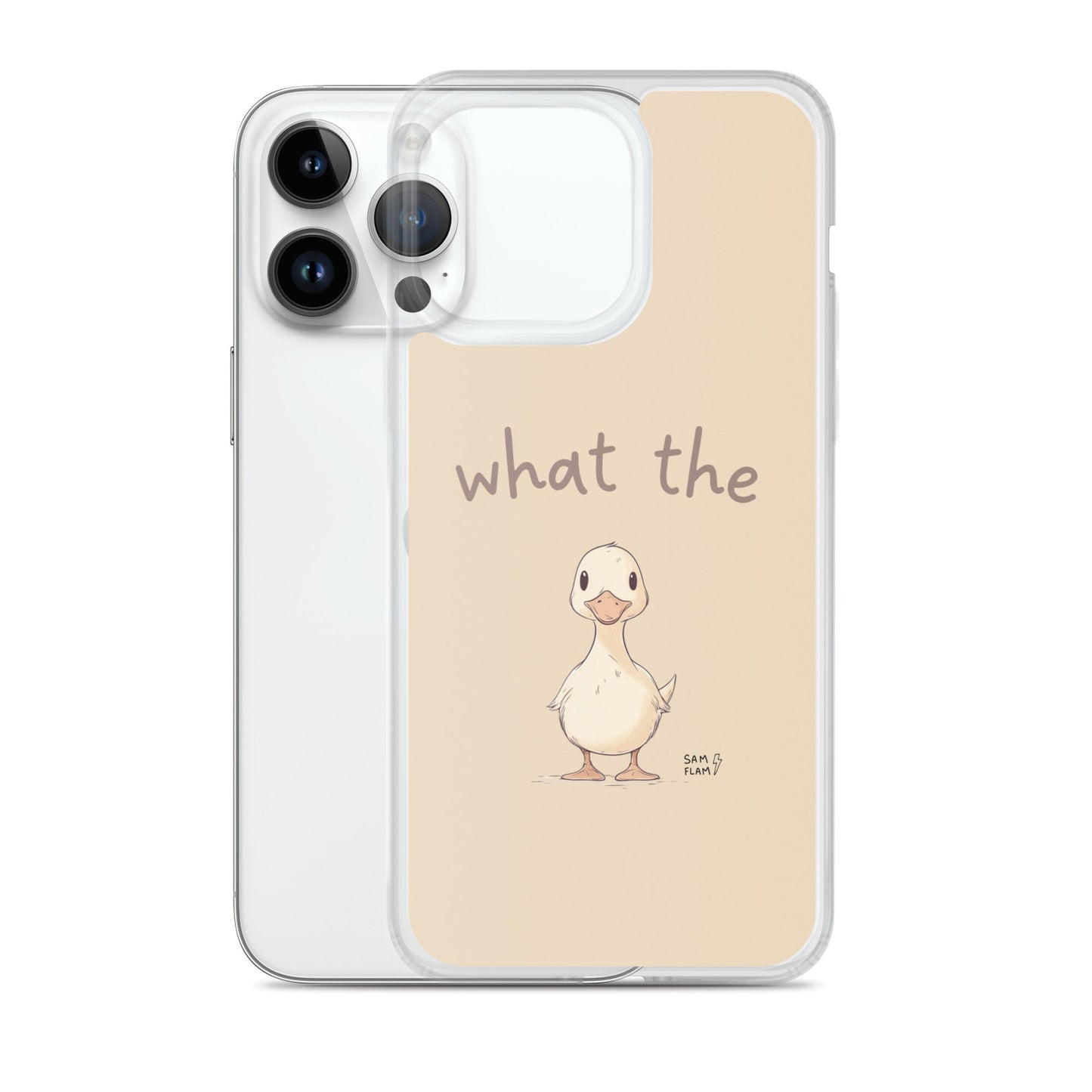 Clear Case for iPhone® "Duck" - Sam Flam