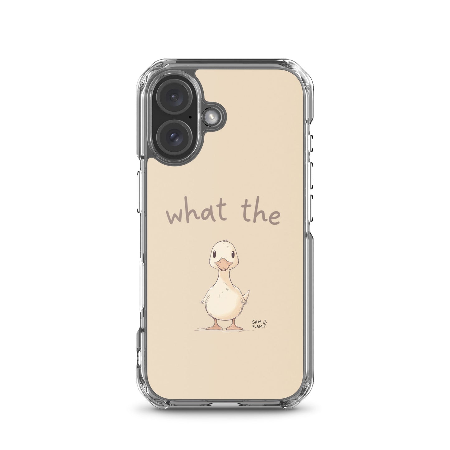Clear Case for iPhone® "Duck" - Sam Flam