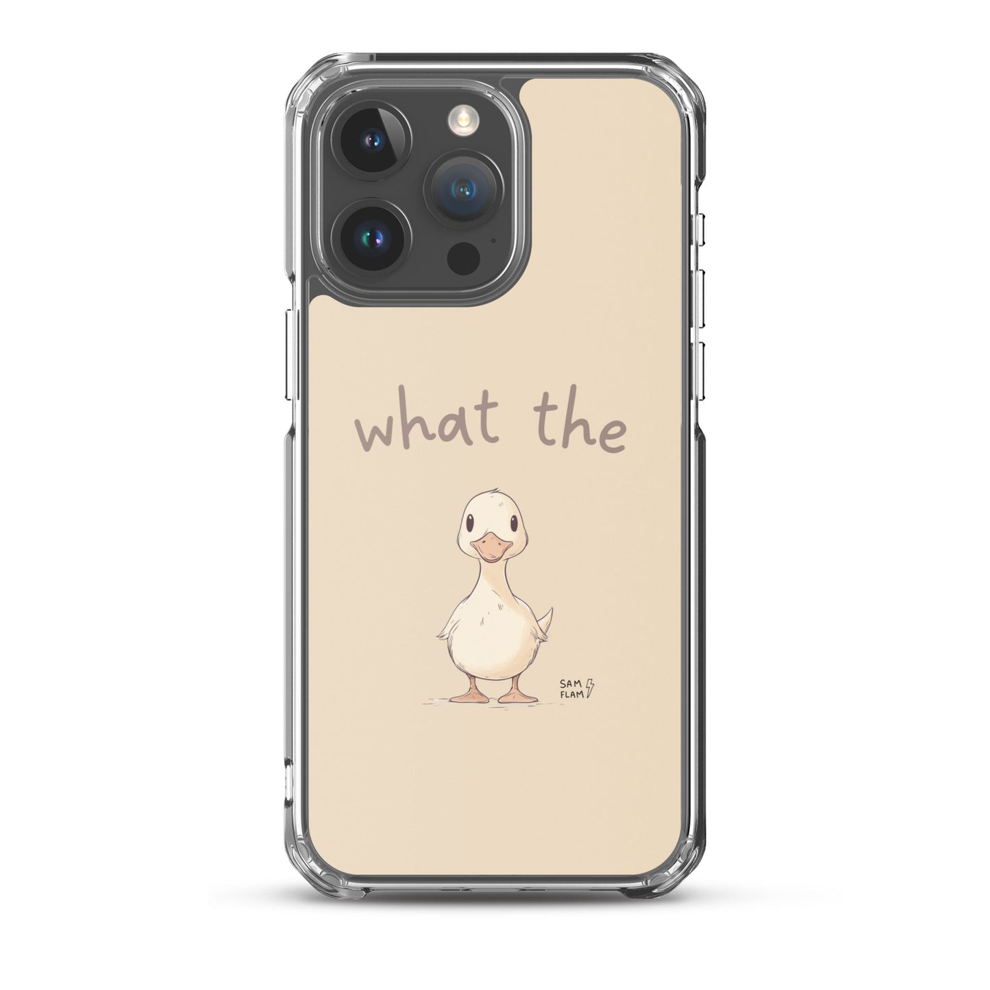 Clear Case for iPhone® "Duck" - Sam Flam