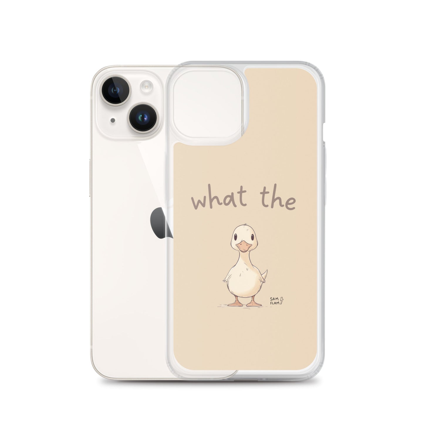 Clear Case for iPhone® "Duck" - Sam Flam