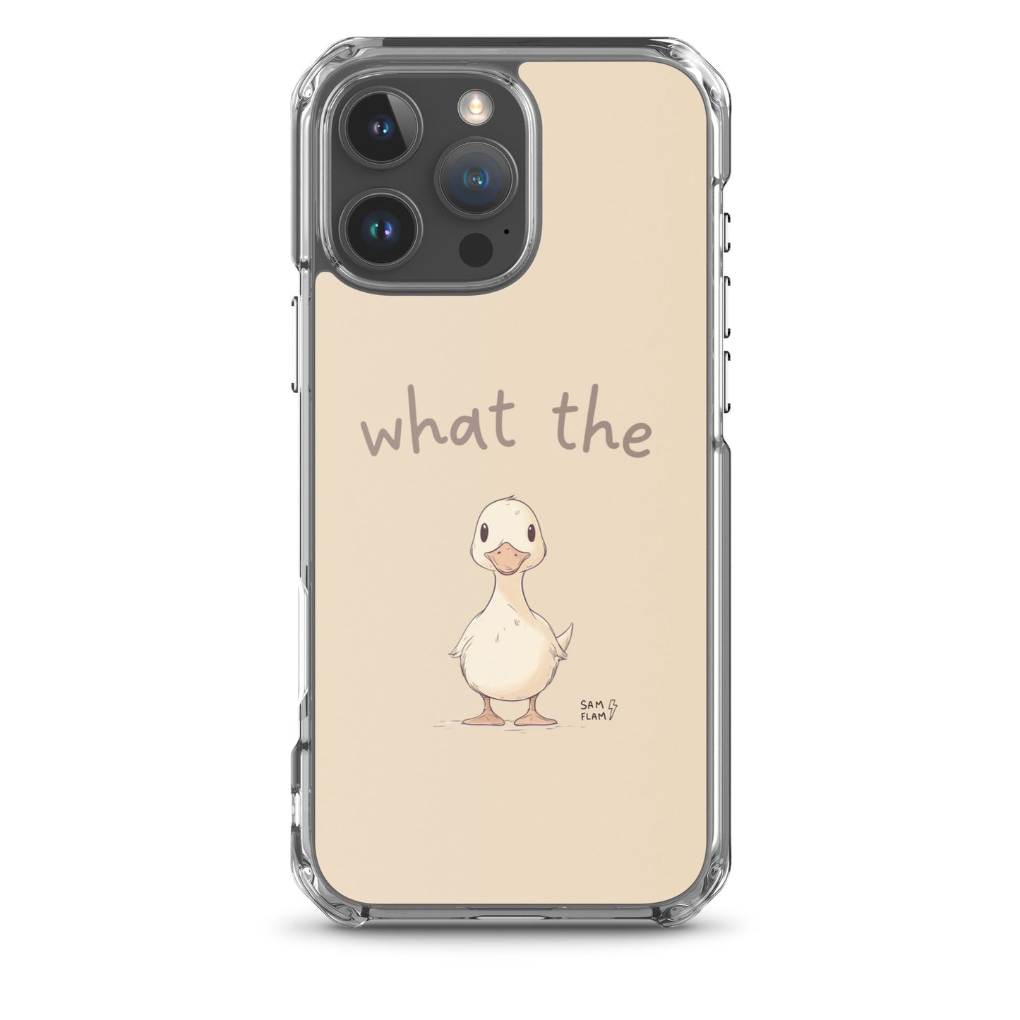Clear Case for iPhone® "Duck" - Sam Flam