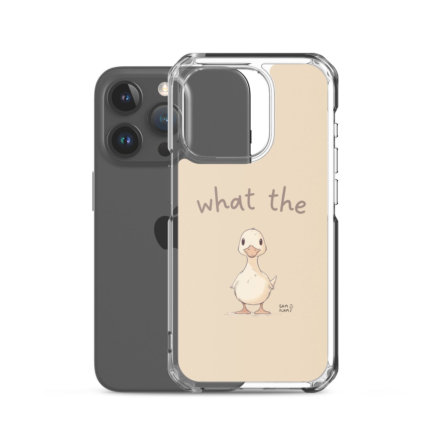 Clear Case for iPhone® "Duck" - Sam Flam