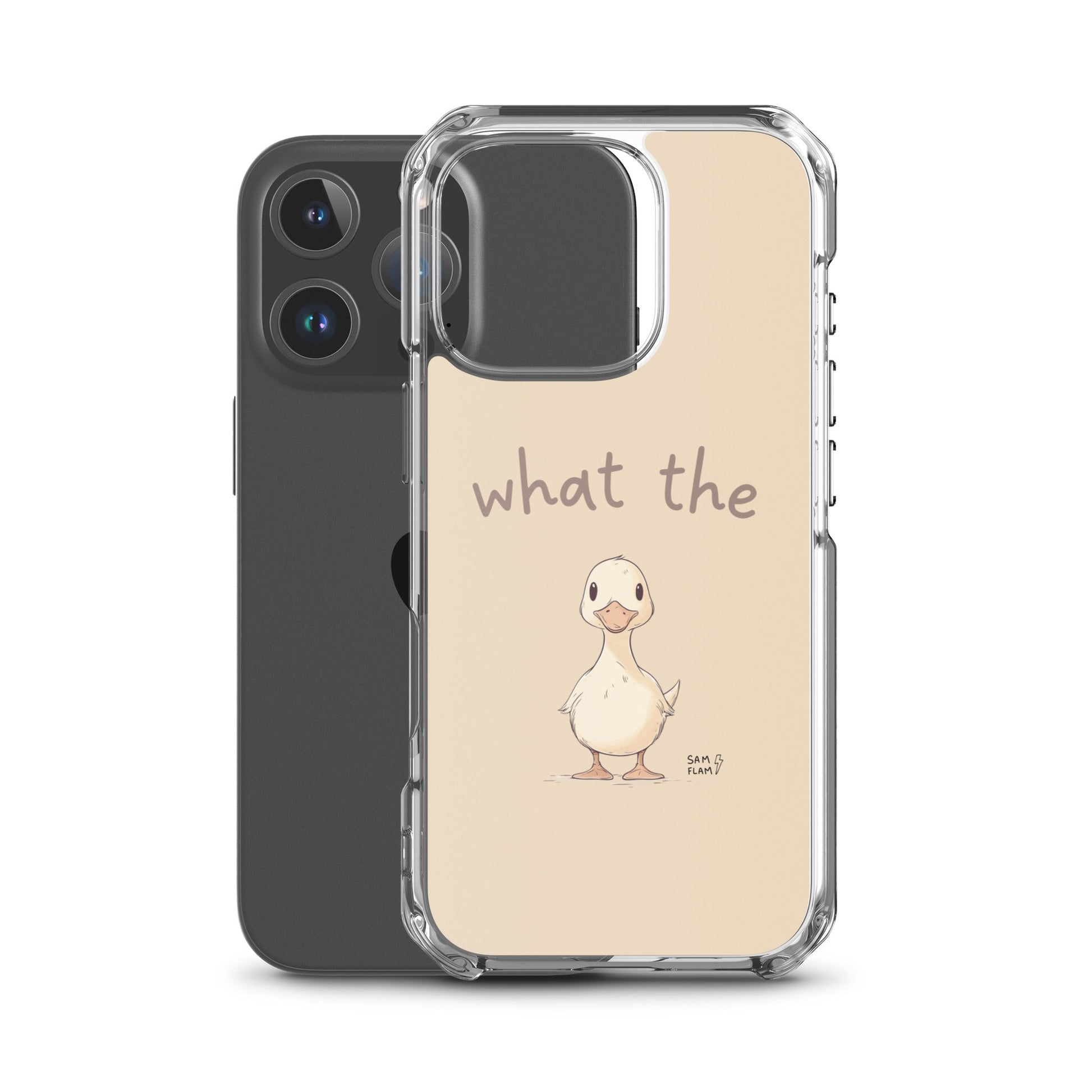 Clear Case for iPhone® "Duck" - Sam Flam