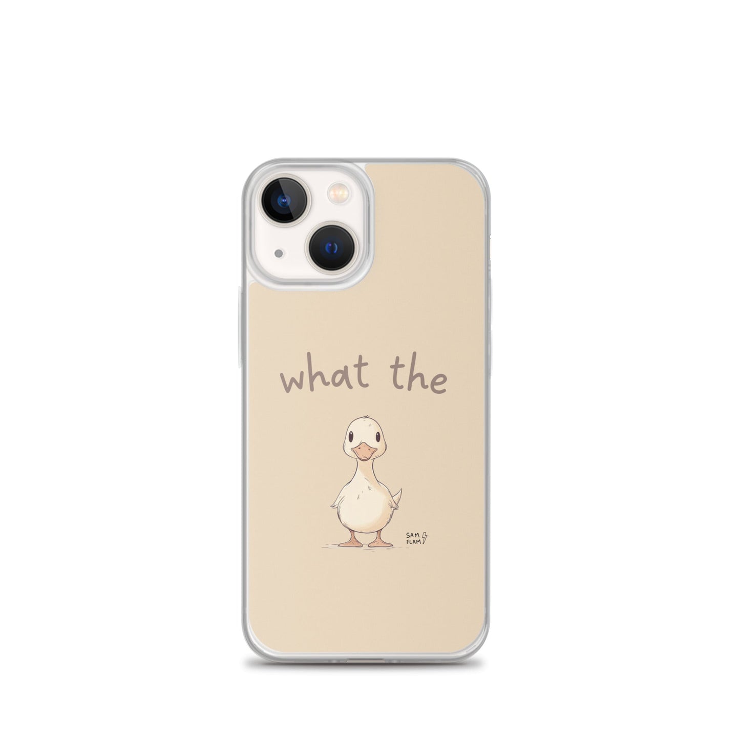 Clear Case for iPhone® "Duck" - Sam Flam