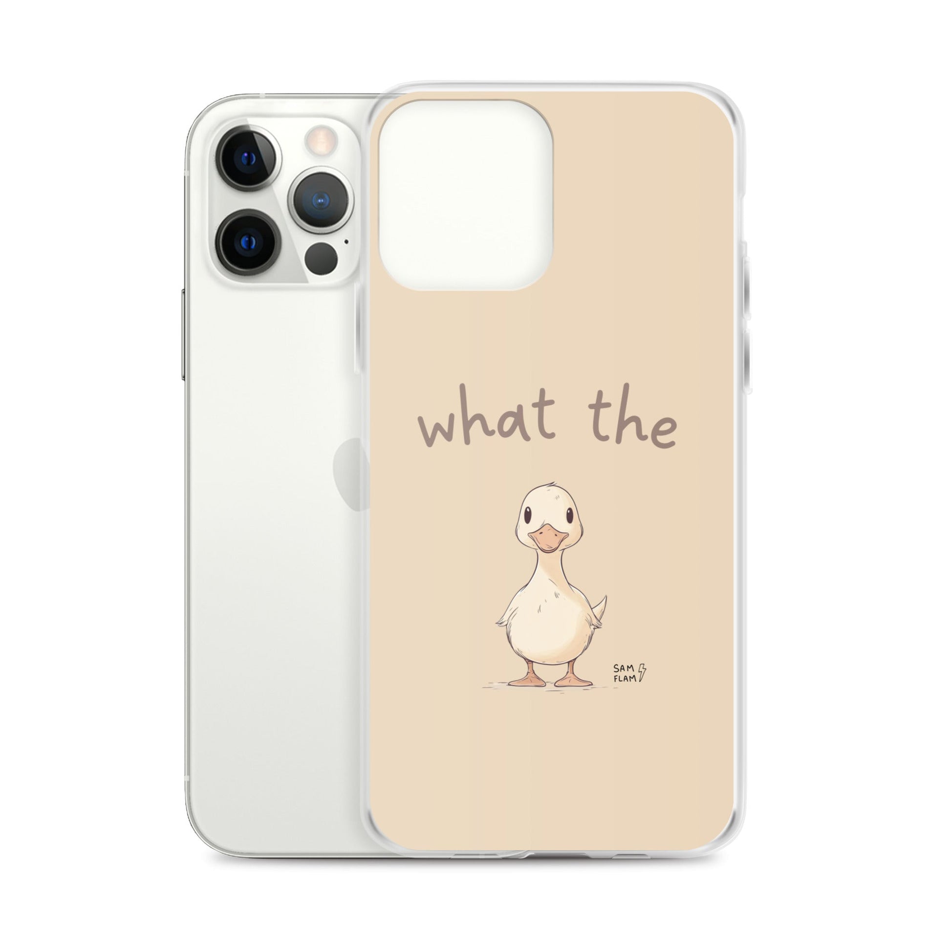 Clear Case for iPhone® "Duck" - Sam Flam