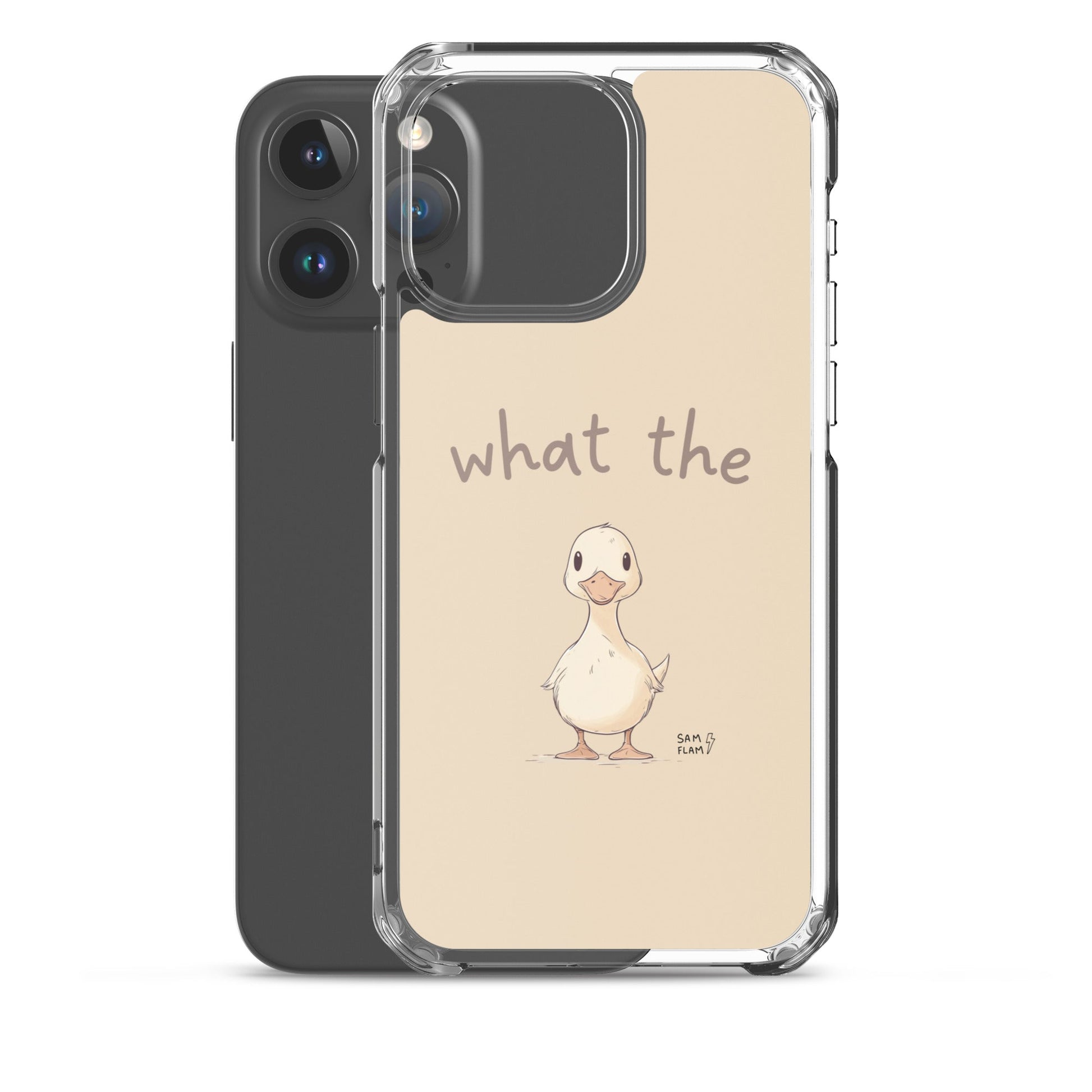 Clear Case for iPhone® "Duck" - Sam Flam