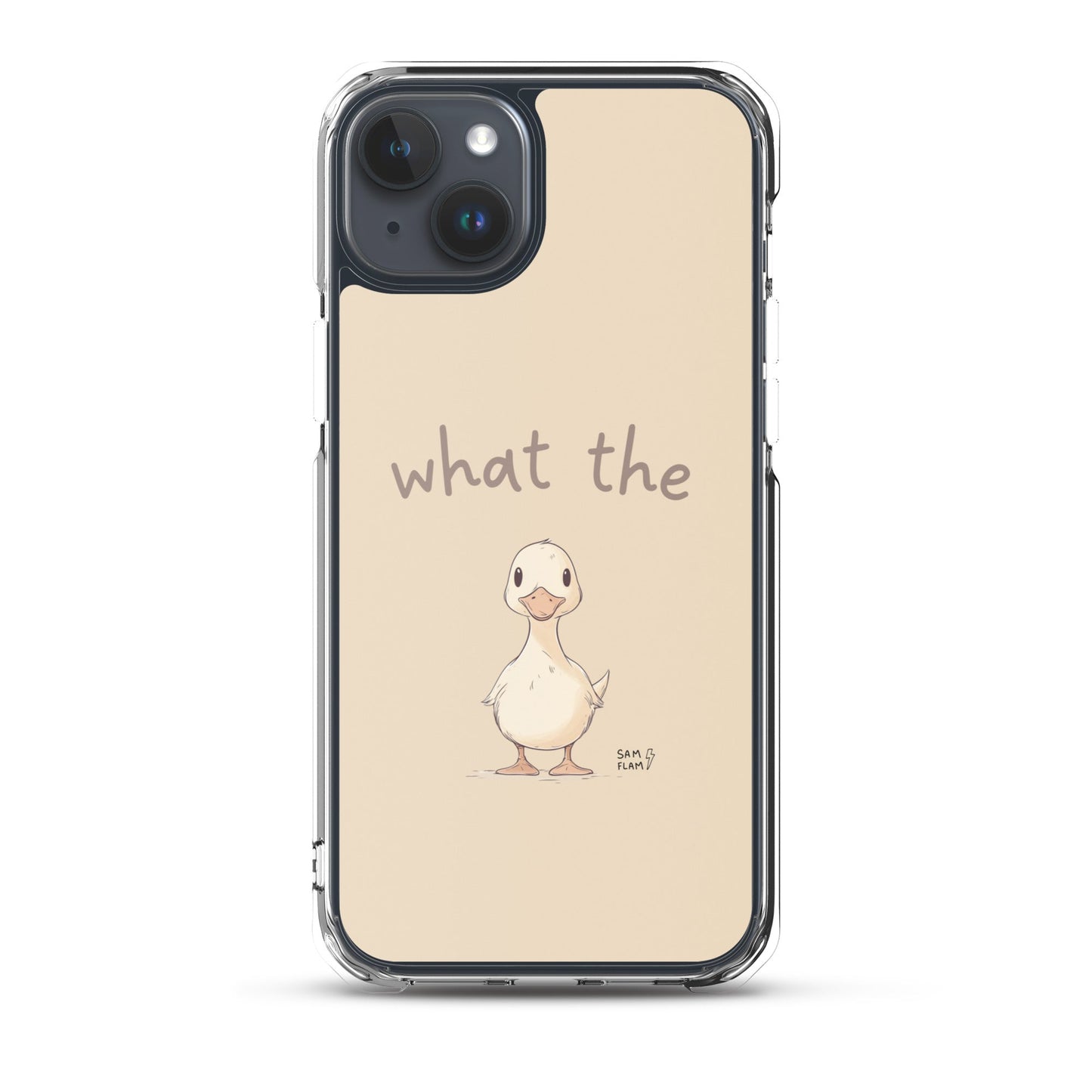 Clear Case for iPhone® "Duck" - Sam Flam
