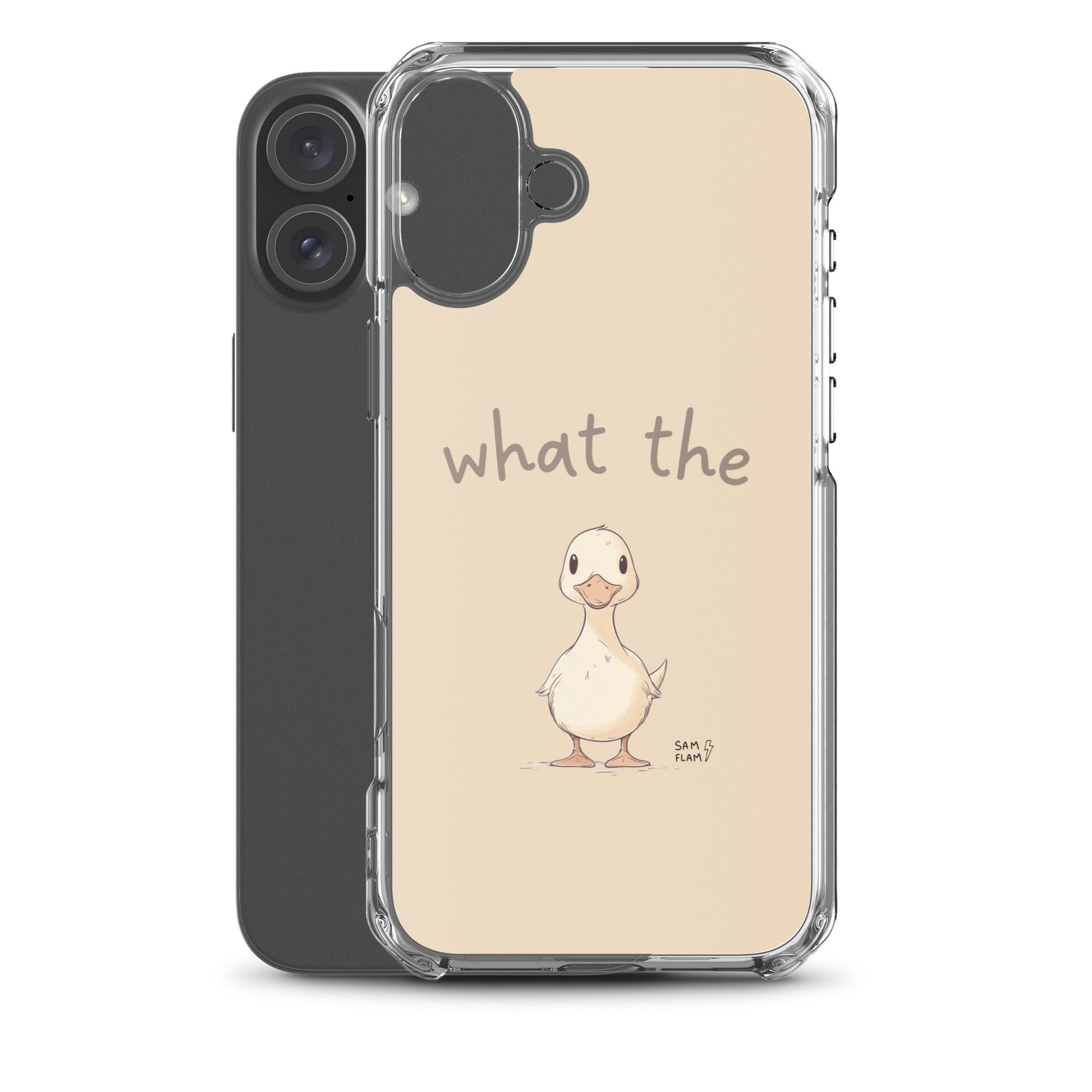 Clear Case for iPhone® "Duck" - Sam Flam