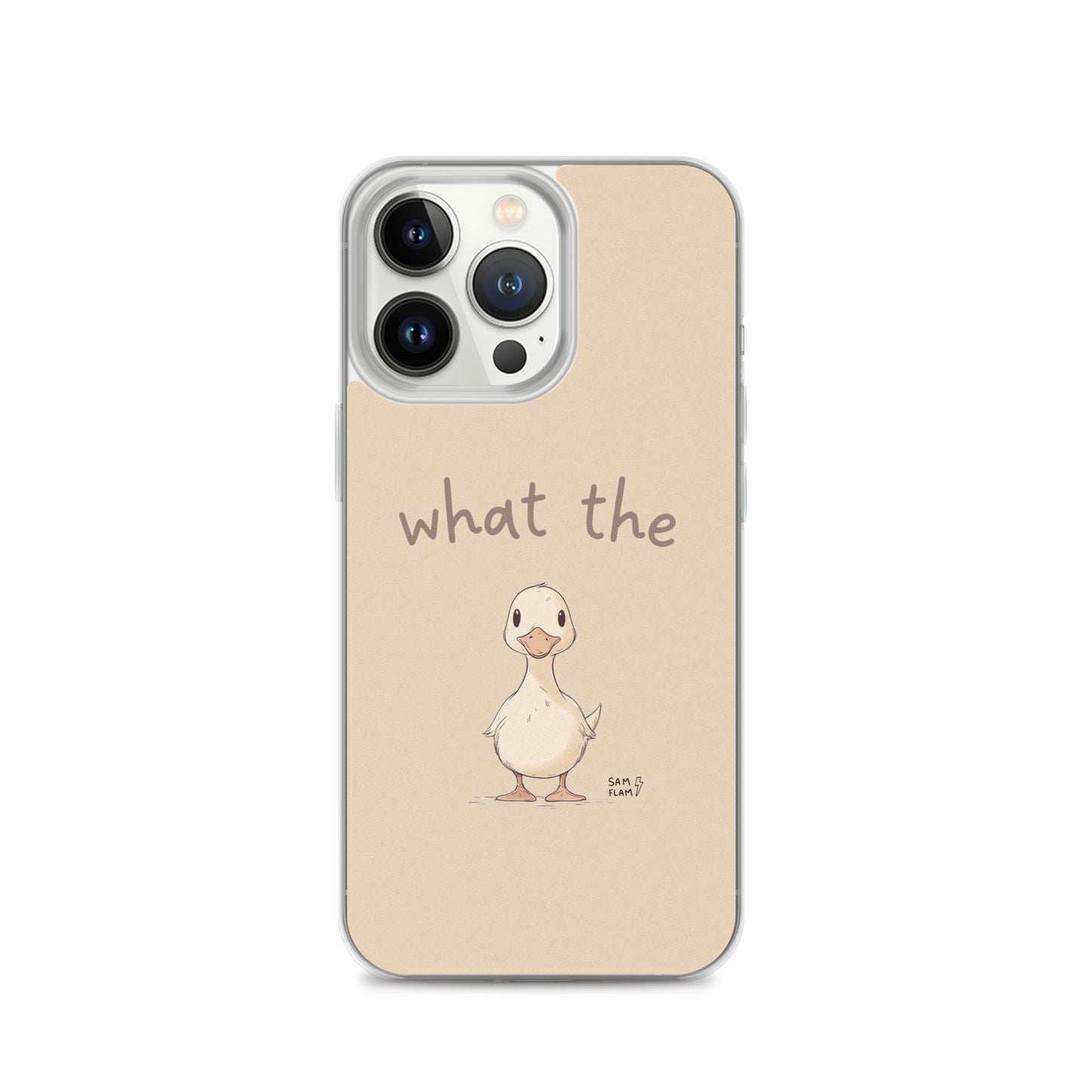 Clear Case for iPhone® "Duck" - Sam Flam