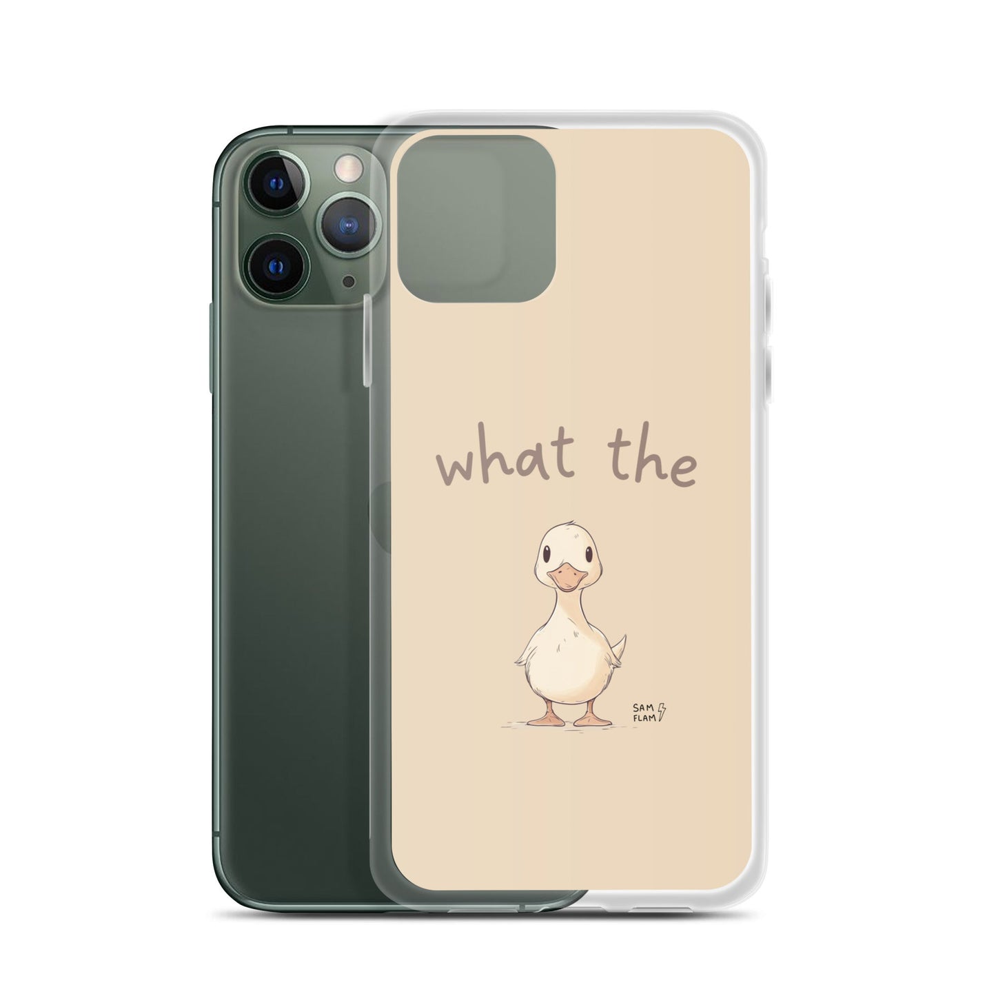 Clear Case for iPhone® "Duck" - Sam Flam
