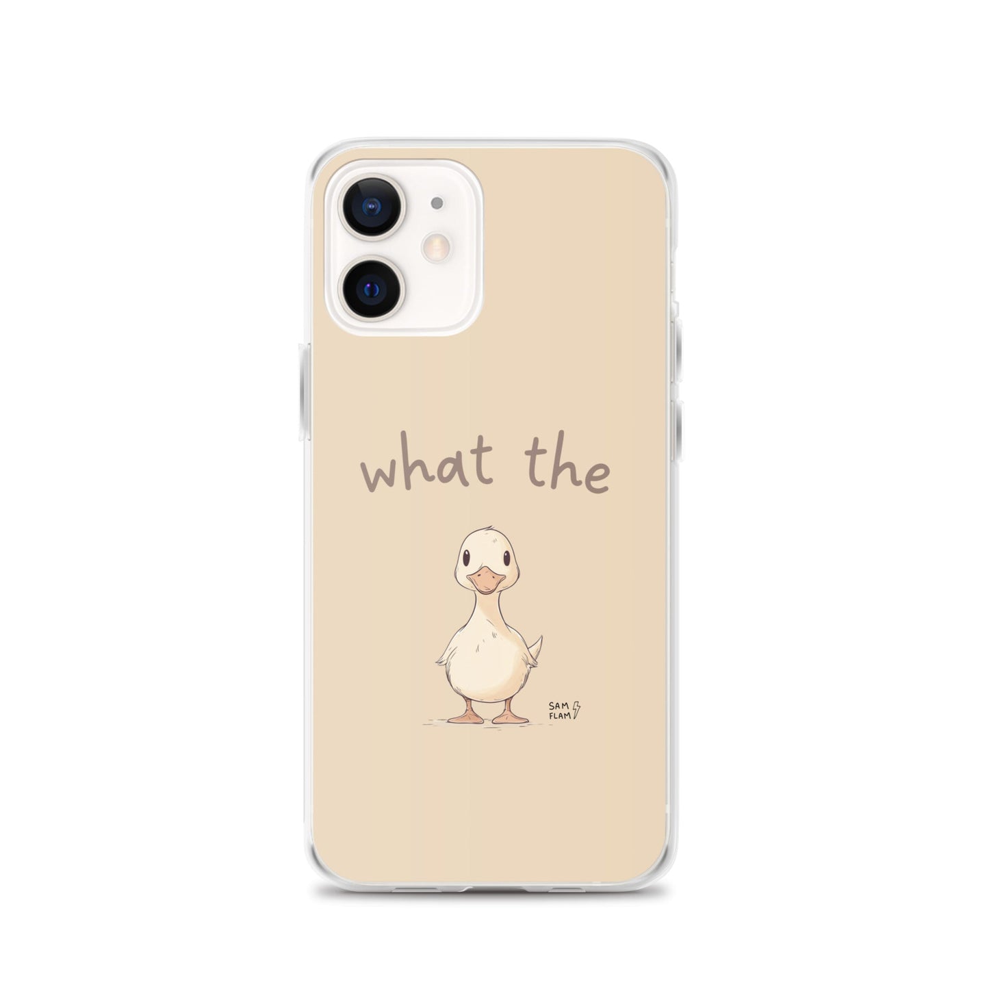 Clear Case for iPhone® "Duck" - Sam Flam