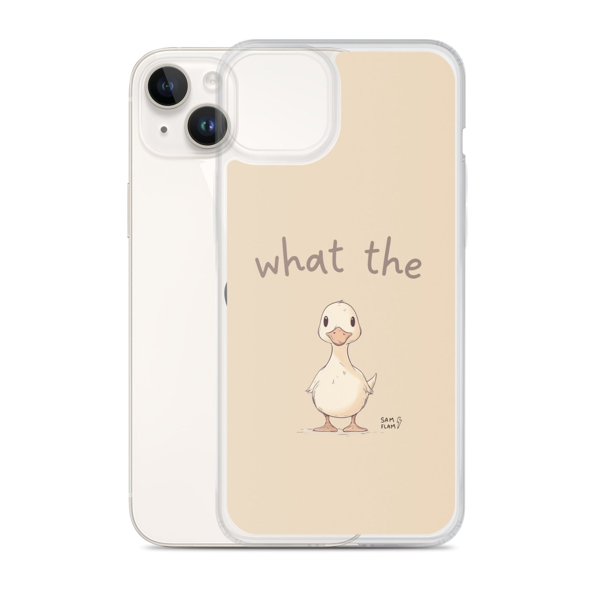 Clear Case for iPhone® "Duck" - Sam Flam