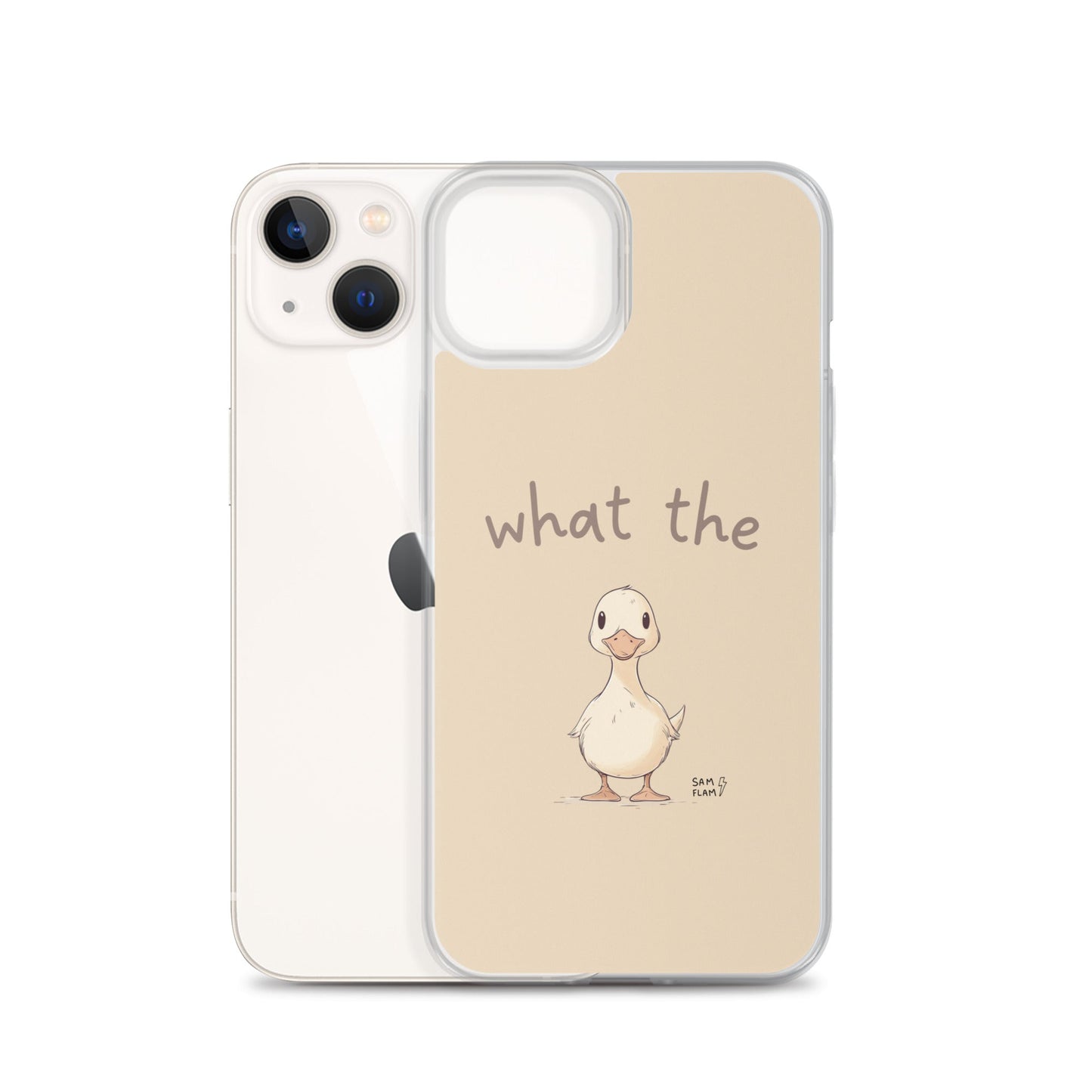 Clear Case for iPhone® "Duck" - Sam Flam