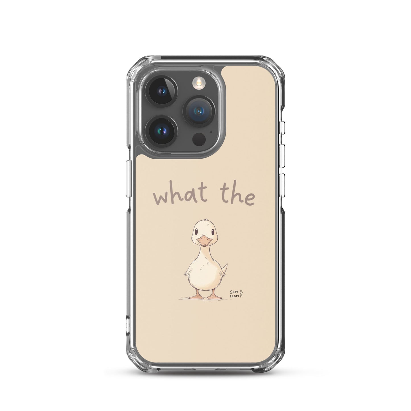 Clear Case for iPhone® "Duck" - Sam Flam